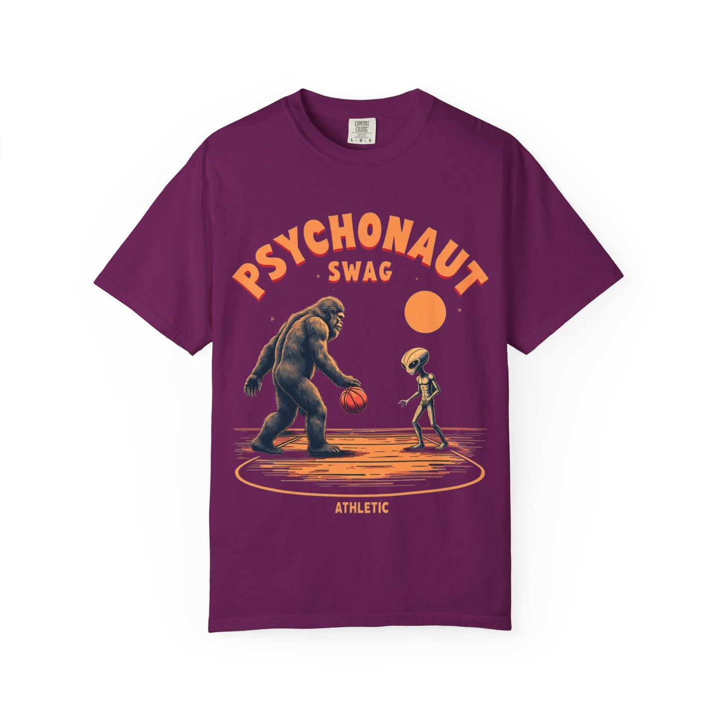 Alien vs Bigfoot, Psychonaut Swag Unisex T-Shirt, Funny Graphic Tee, Unique Gift for Gamers, Outdoor Lovers, Birthday, Casual Wear - Psychonaut Swag