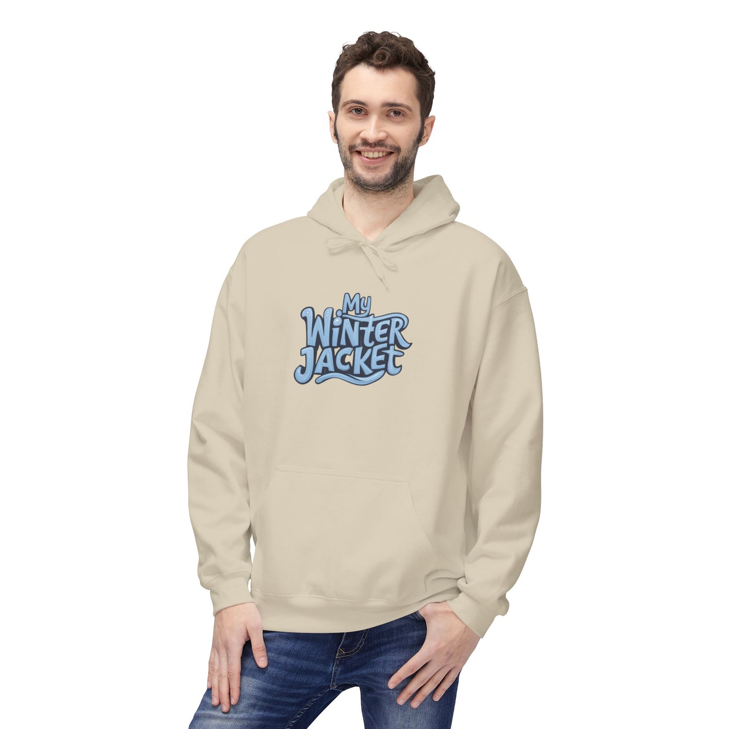 My Winter Jacket, Unisex Midweight Softstyle Fleece Hoodie - Psychonaut Swag