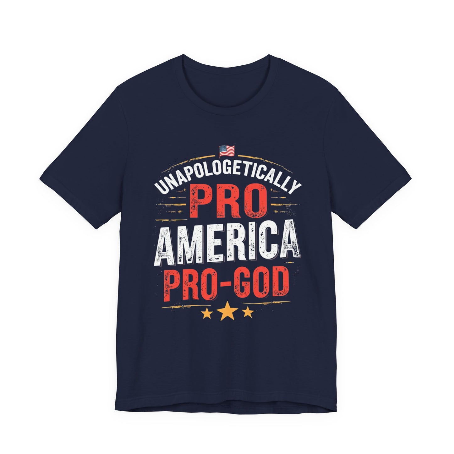 Pro-America Pro-God Tee - Patriotic Jersey T-Shirt - Psychonaut Swag