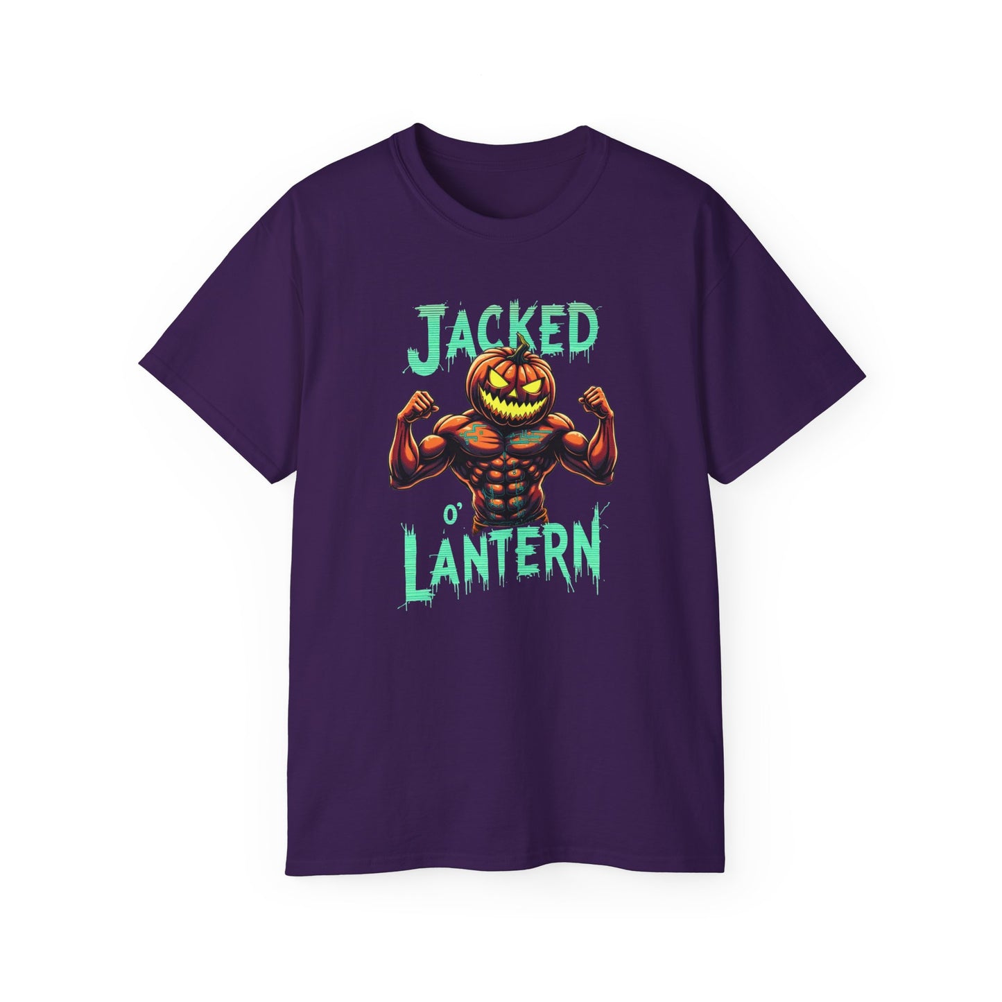 Jacked Lantern Tee | Fun Halloween T-Shirt, Pumpkin Costume Tee, Men's Halloween Shirt, Unisex Graphic Tee, Autumn Apparel