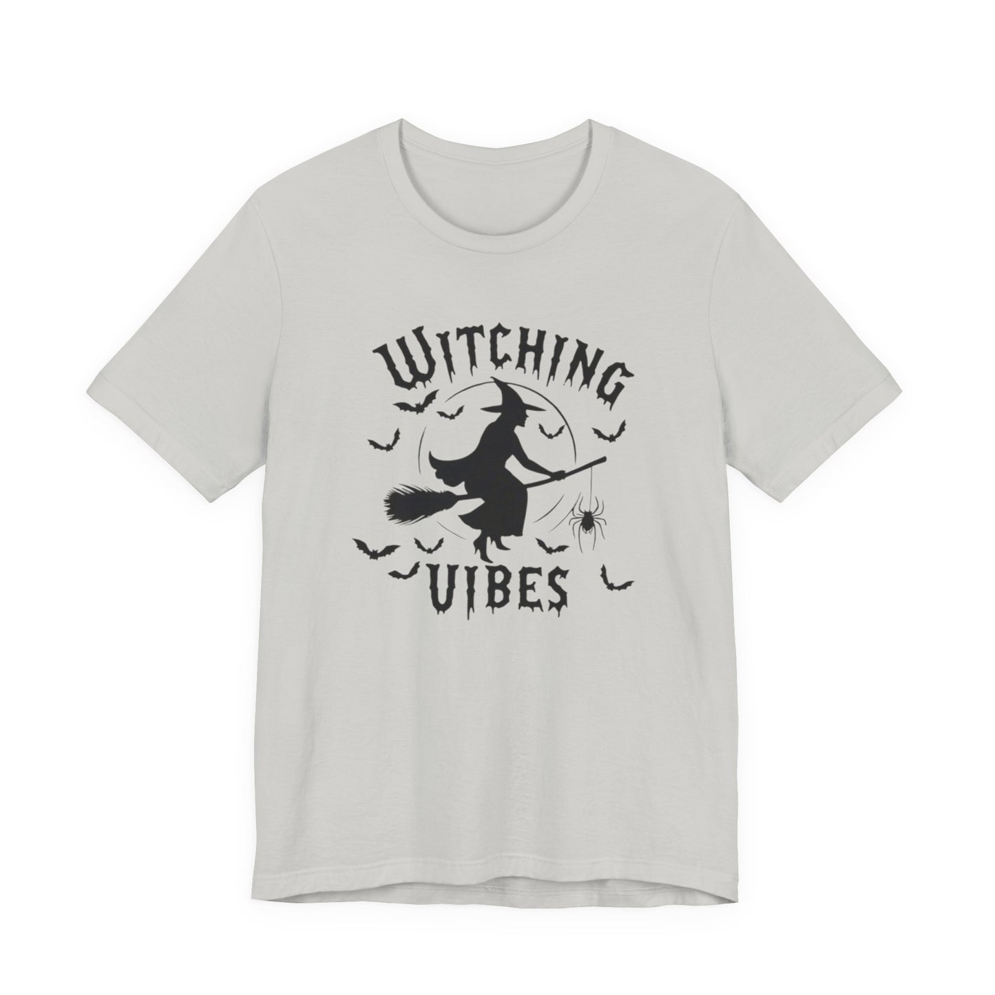 Witching Vibes Graphic Tee, Halloween Apparel, Unisex Costume Top, Casual T-Shirt, Spooky Season Outfit, Witchy Gift