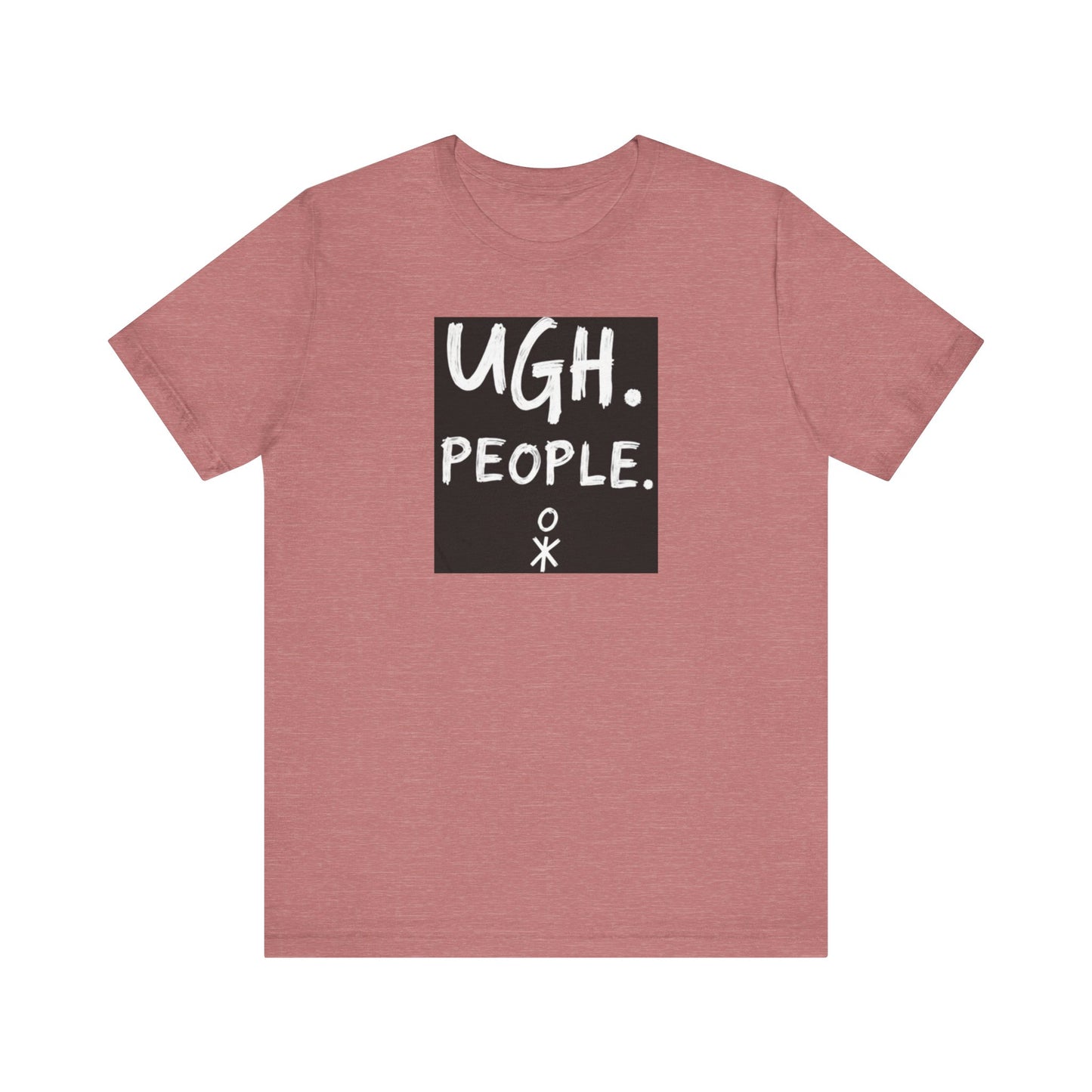 Frustration Level: UGH. PEOPLE. Unisex Tee, Funny Graphic T-Shirt, Gift for Introverts, Casual Wear, Everyday Humor - Psychonaut Swag