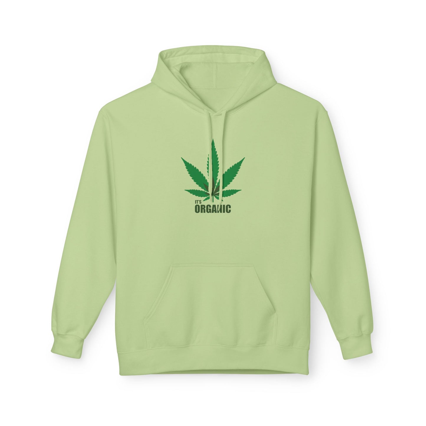 It's Organic, Marijuana Leaf, Unisex Midweight Softstyle Fleece Hoodie - Psychonaut Swag