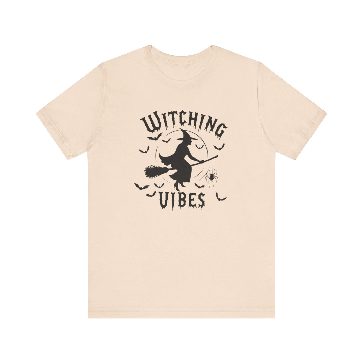 Witching Vibes Graphic Tee, Halloween Apparel, Unisex Costume Top, Casual T-Shirt, Spooky Season Outfit, Witchy Gift