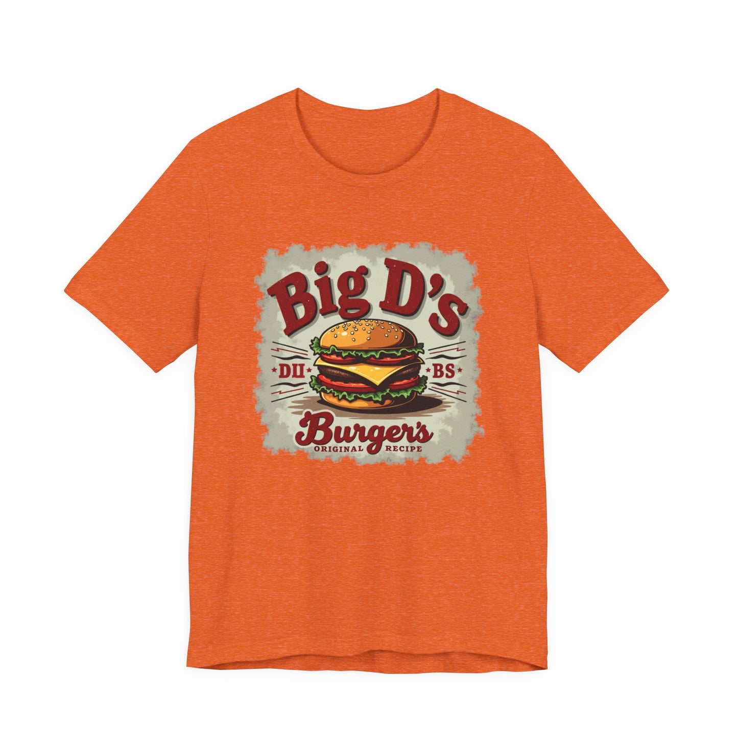 Big D's Burgers Unisex Jersey Tee - Fun Foodie Shirt, Casual Wear, Burger Lover Gift, Retro Fast Food T-Shirt, Summer BBQ Fashion - Psychonaut Swag