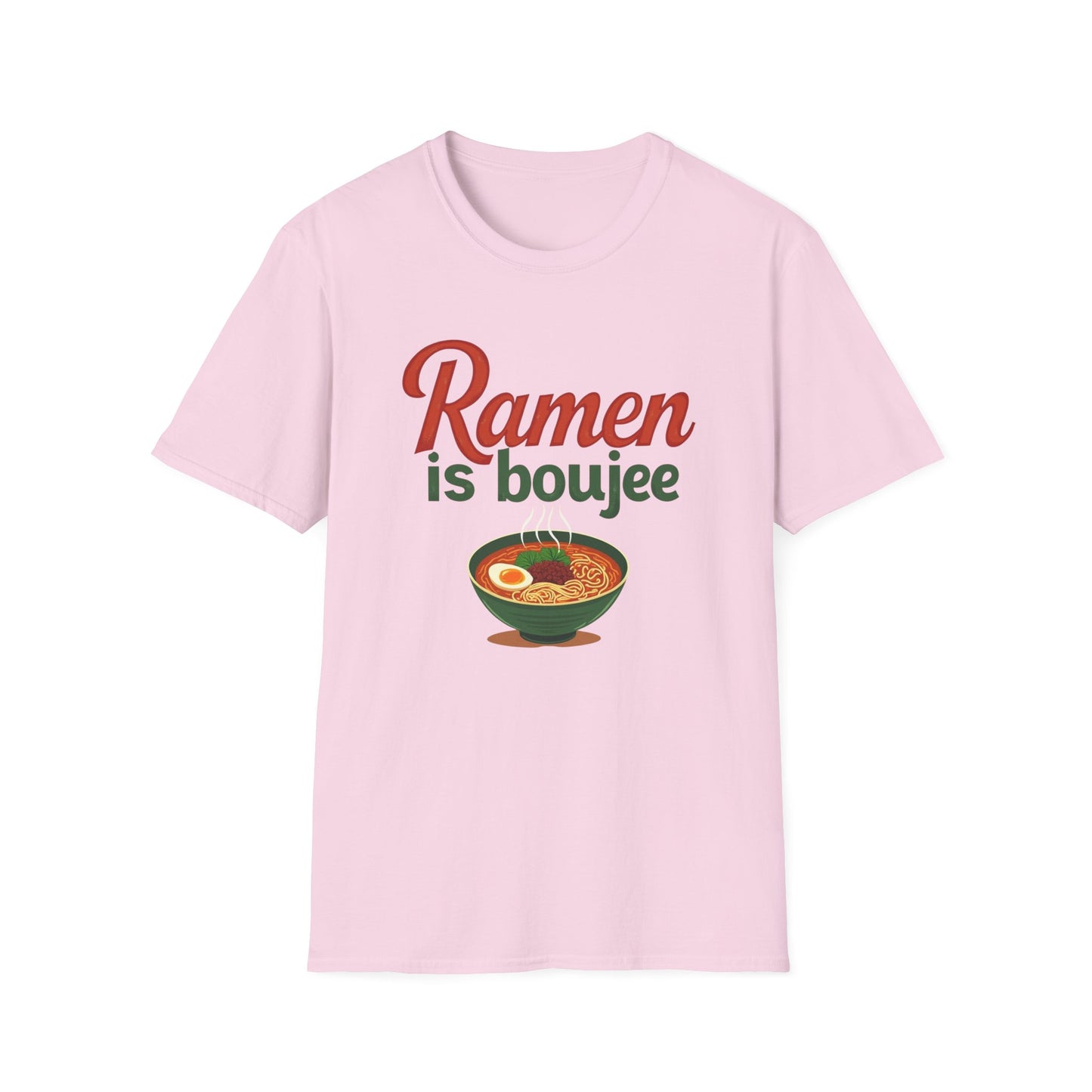 Ramen Boujee T-Shirt, Foodie Gift Tee, Casual Streetwear, Unisex Graphic Shirt, Perfect for Food Lovers, Cooking Enthusiast Shirt - Psychonaut Swag