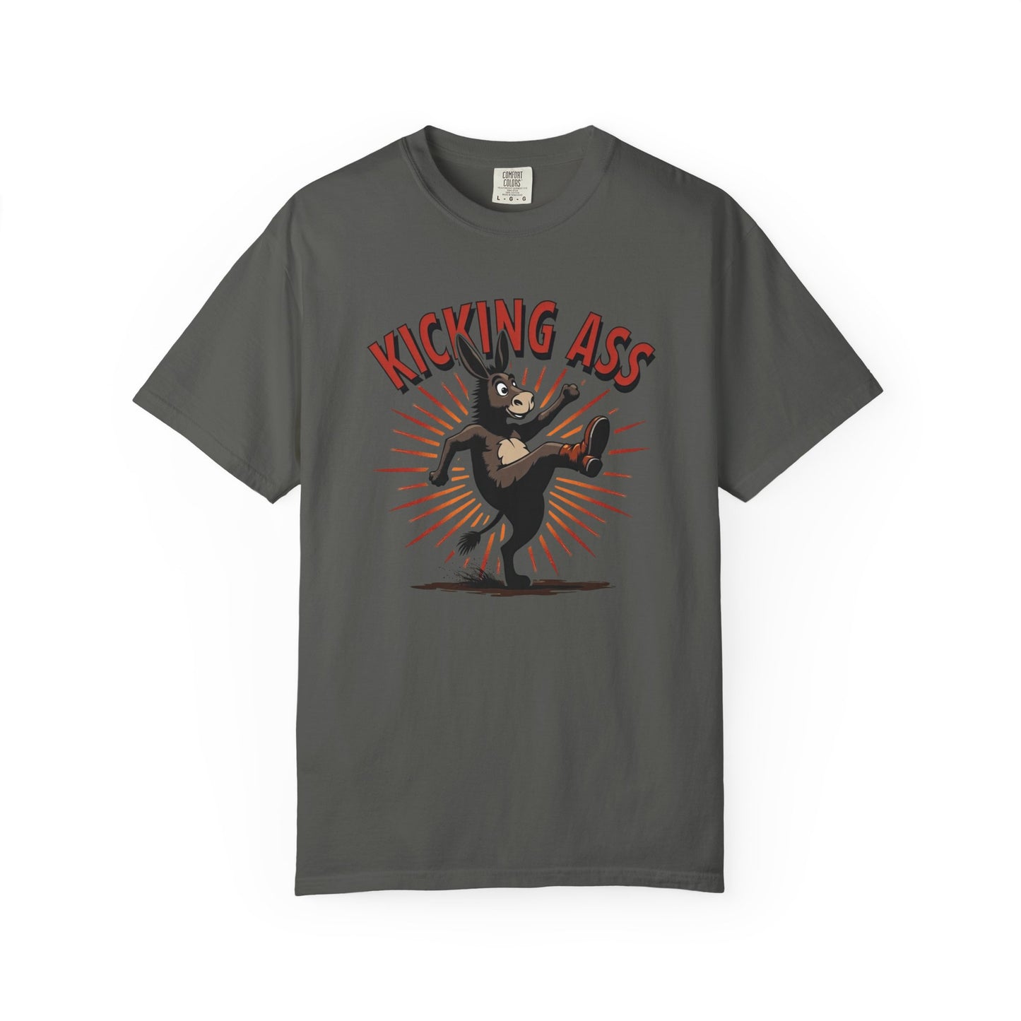 Kicking Donkey, Unisex T-Shirt | Funny Graphic Tee, Casual Wear, Humor Gift, Birthday Surprise, Motivational Apparel - Psychonaut Swag