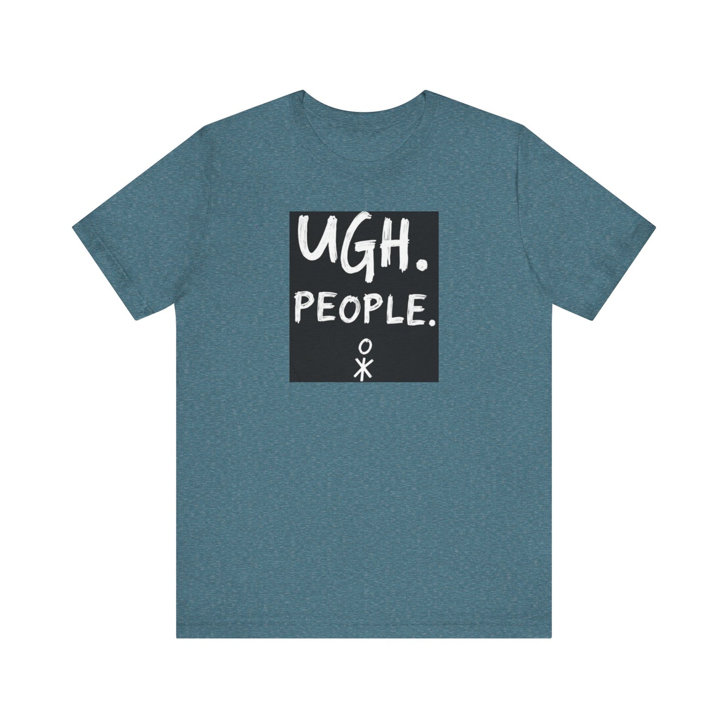 Frustration Level: UGH. PEOPLE. Unisex Tee, Funny Graphic T-Shirt, Gift for Introverts, Casual Wear, Everyday Humor - Psychonaut Swag