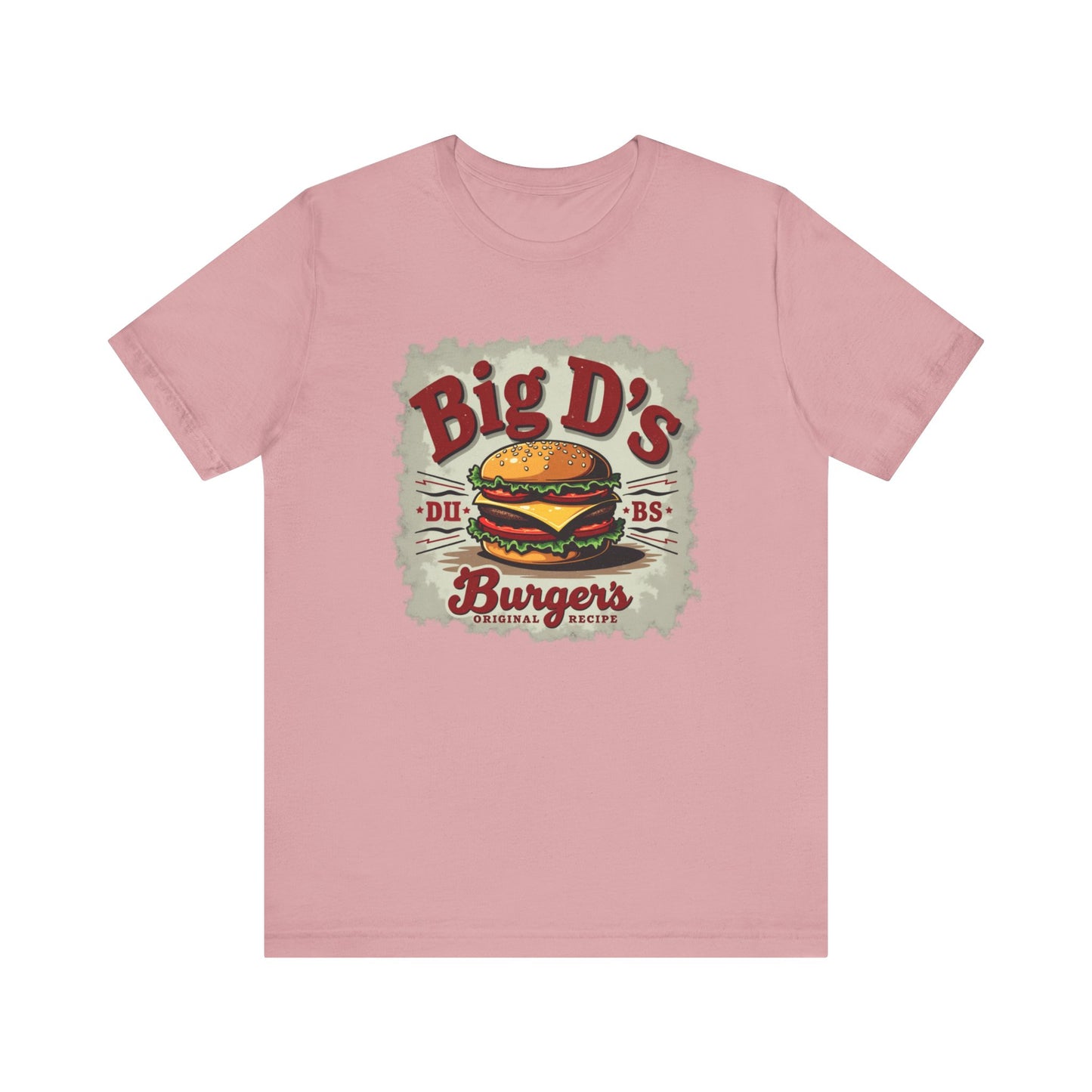 Big D's Burgers Unisex Jersey Tee - Fun Foodie Shirt, Casual Wear, Burger Lover Gift, Retro Fast Food T-Shirt, Summer BBQ Fashion - Psychonaut Swag