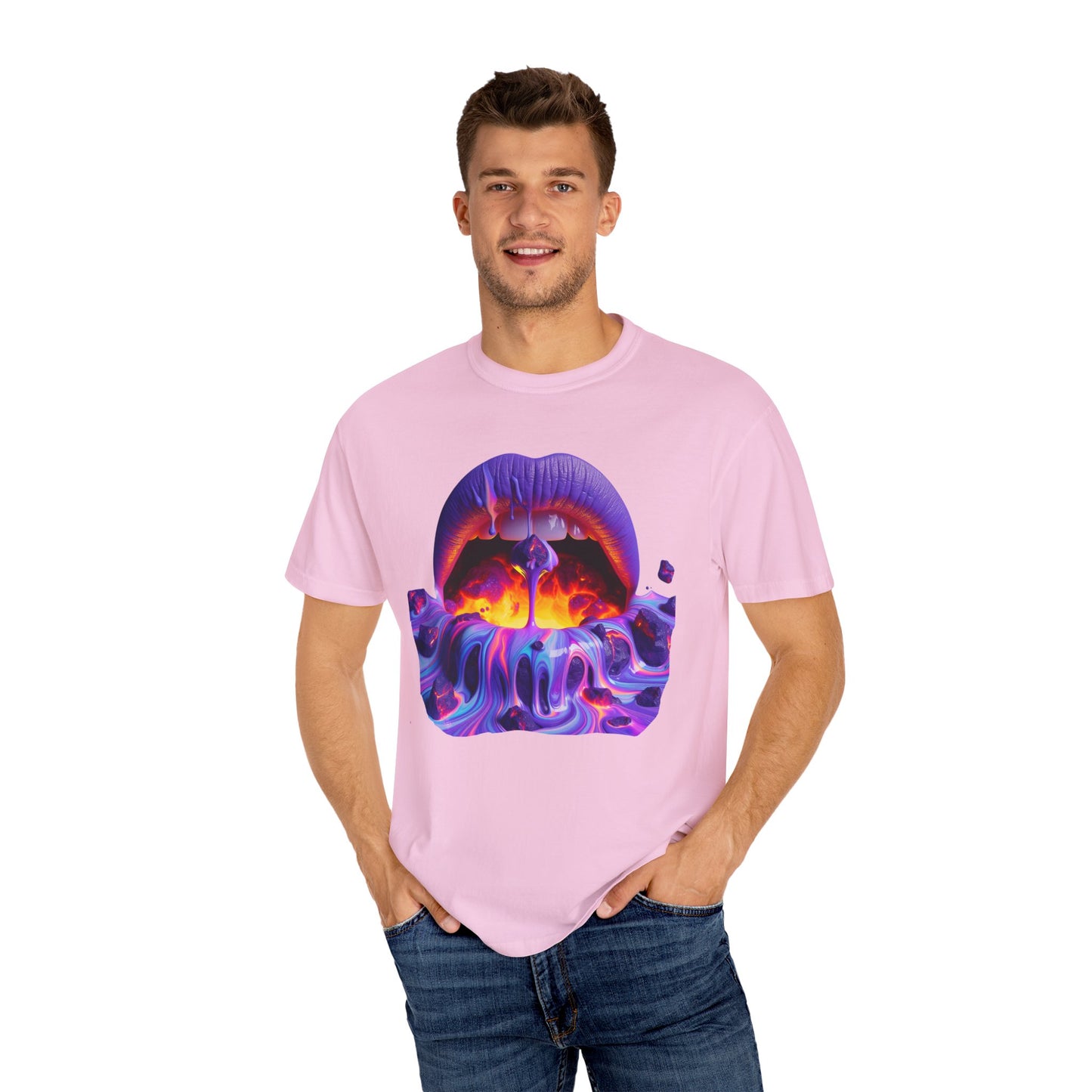 Lava Lips, Unisex Garment-Dyed T-shirt