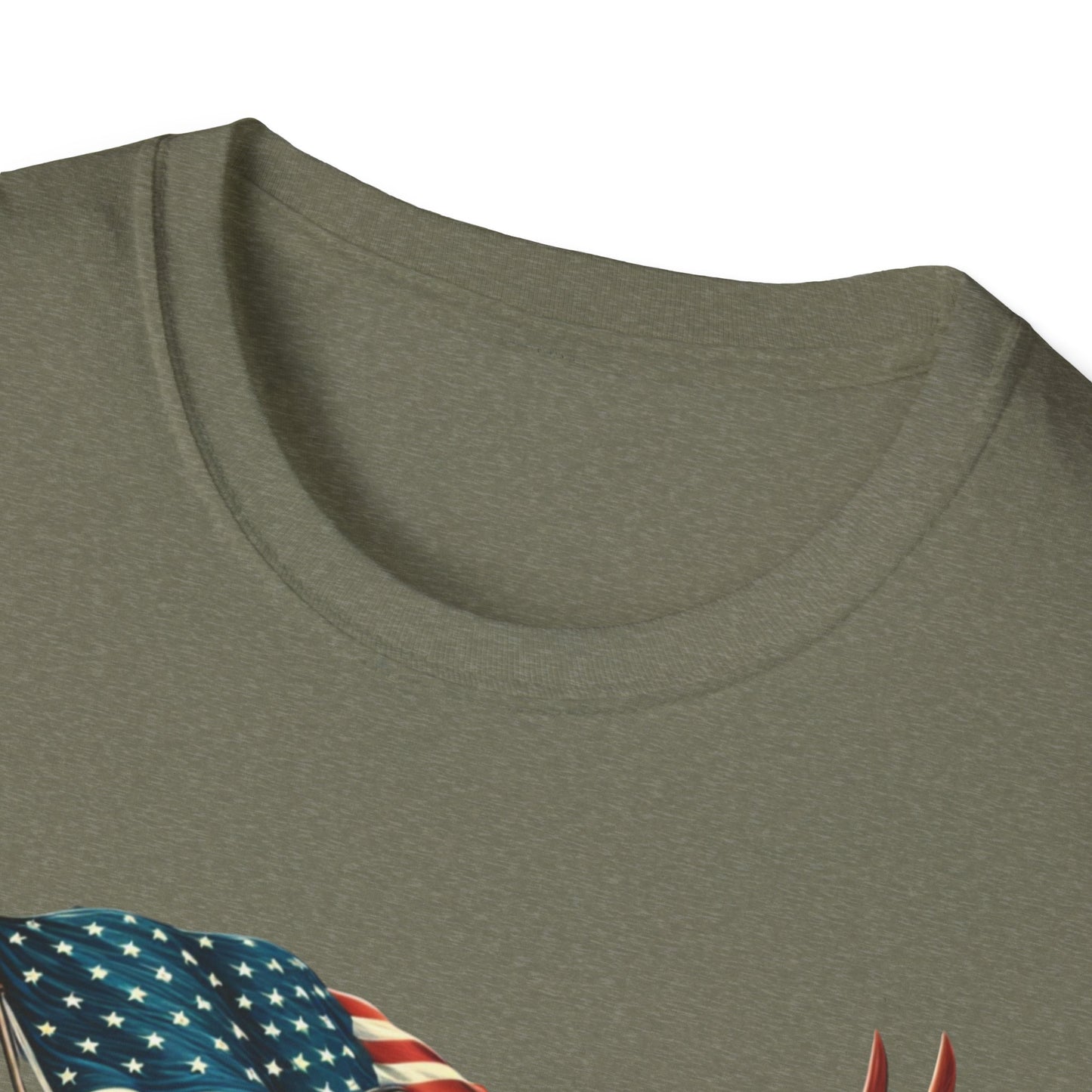 Patriot Riding Eagle, Graphic Tee - Unisex T-Shirt, Eagle Design, 4th of July Shirt, Independence Day Apparel, Festival Wear, Gift for Patriots - Psychonaut Swag