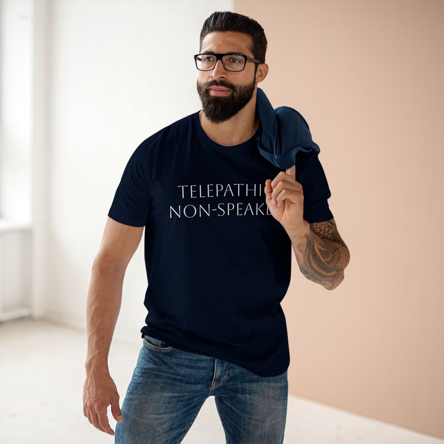 Telepathic Non-Speaker, Adult Staple Tee - Psychonaut Swag