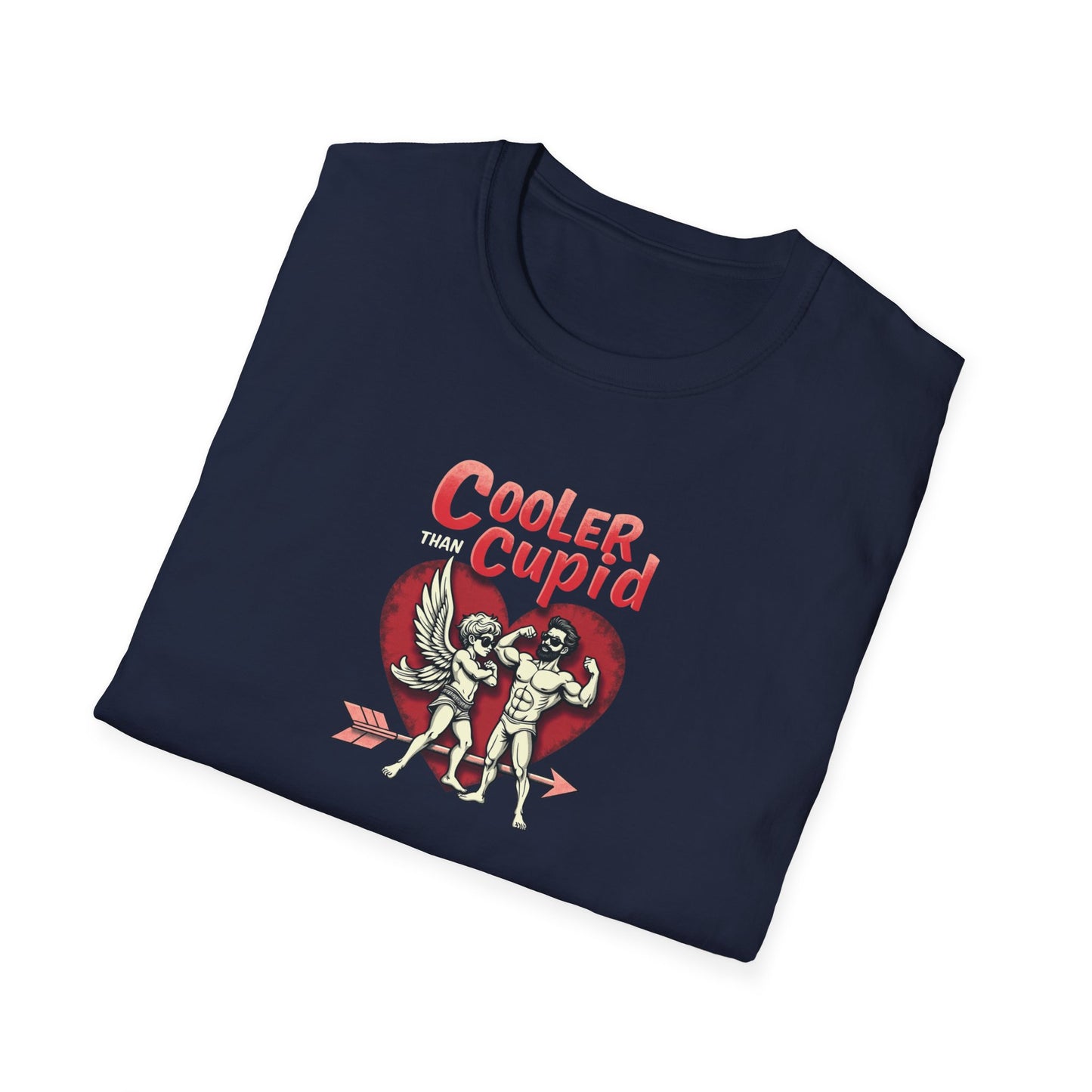 Cooler Than Cupid T-Shirt — Retro Valentine Skeleton Couple Tee