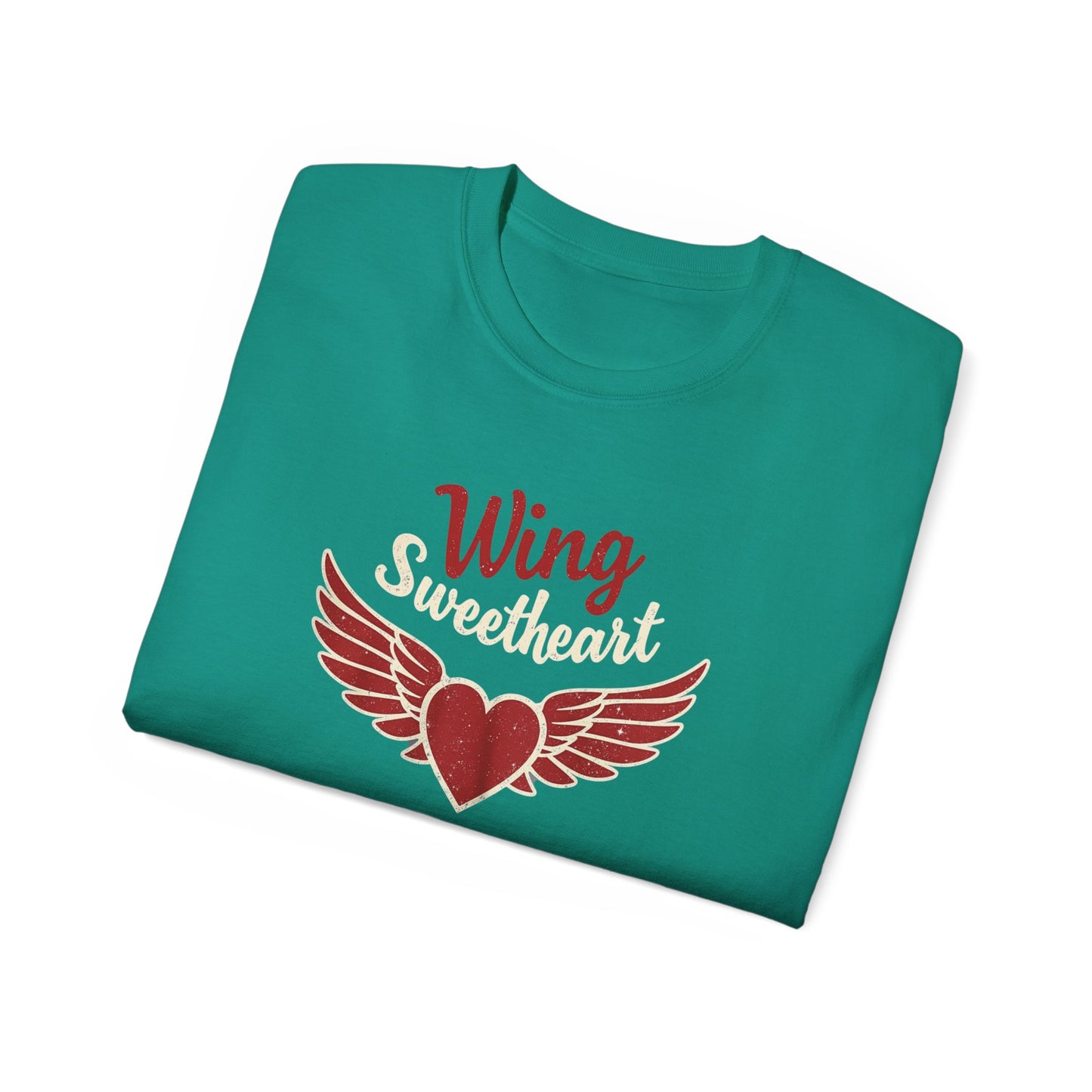Wing Sweetheart Unisex Ultra Cotton Tee | Cute Graphic Shirt, Valentine's Day Gift, Trendy Casual Wear, Heart Theme Apparel, Unique T-Shirt - Psychonaut Swag