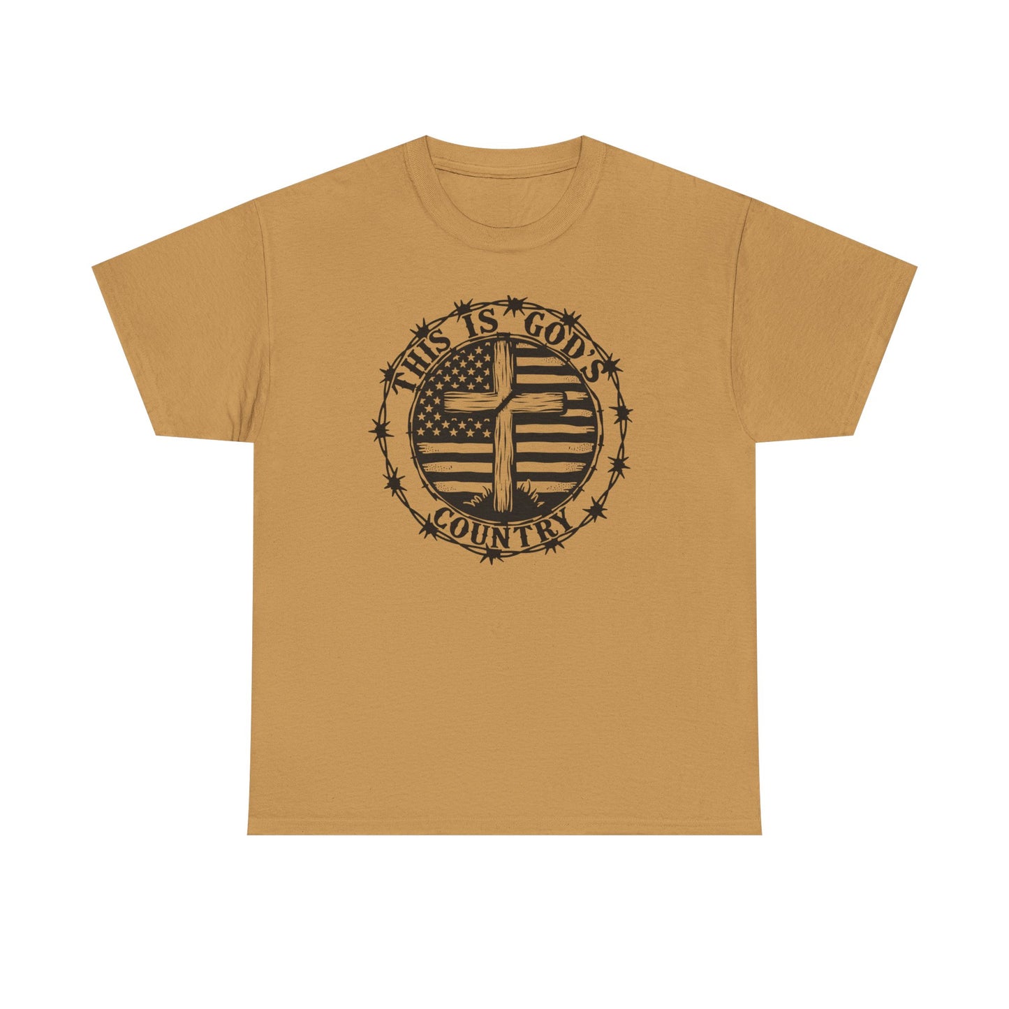 God’s Country, Unisex Heavy Cotton Tee - 'This is God's Country' Graphic Tee - Psychonaut Swag