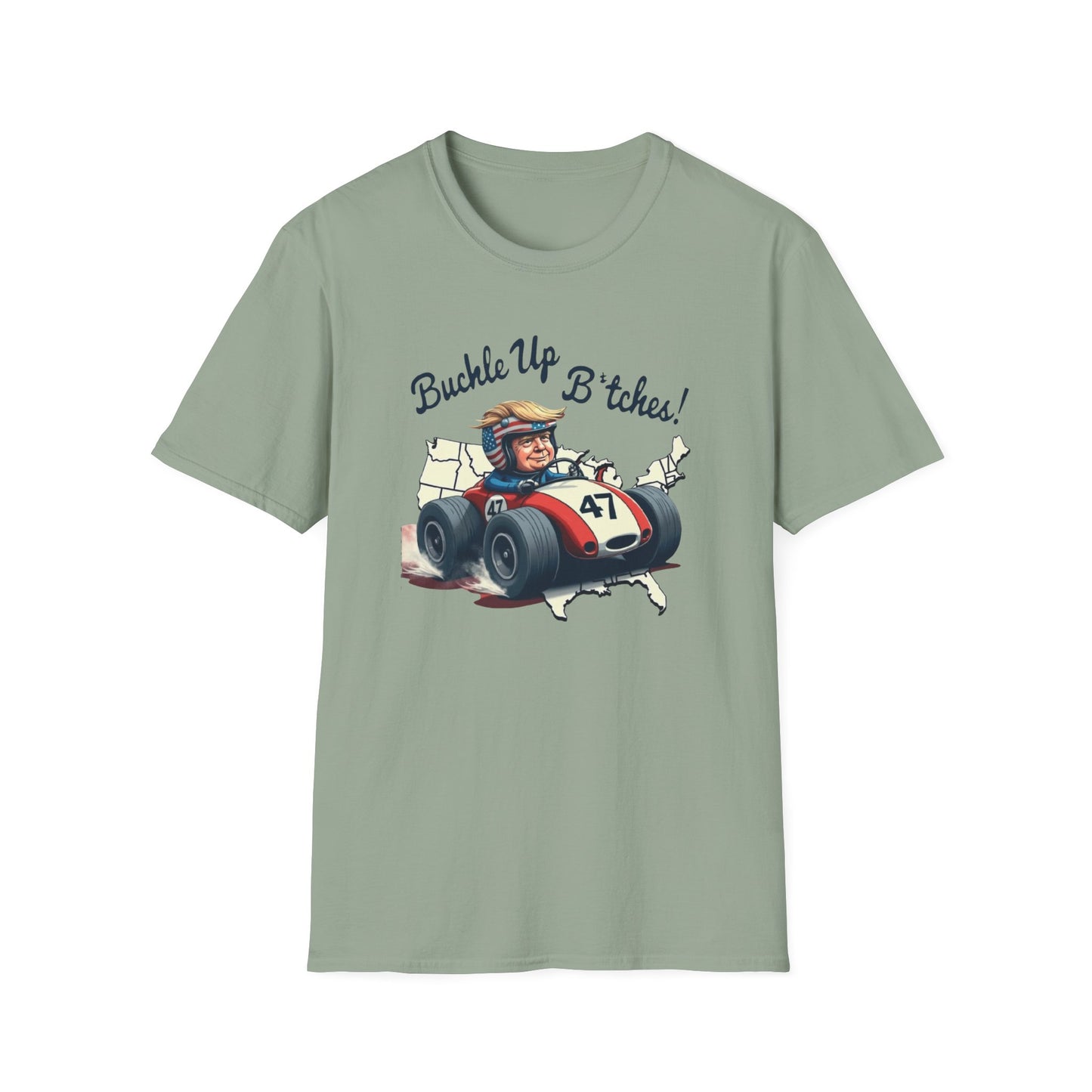 Buckle Up B*tches Unisex T-Shirt, Funny Graphic Tee, Racing Enthusiast Gift, Casual Wear, Birthday Apparel - Psychonaut Swag