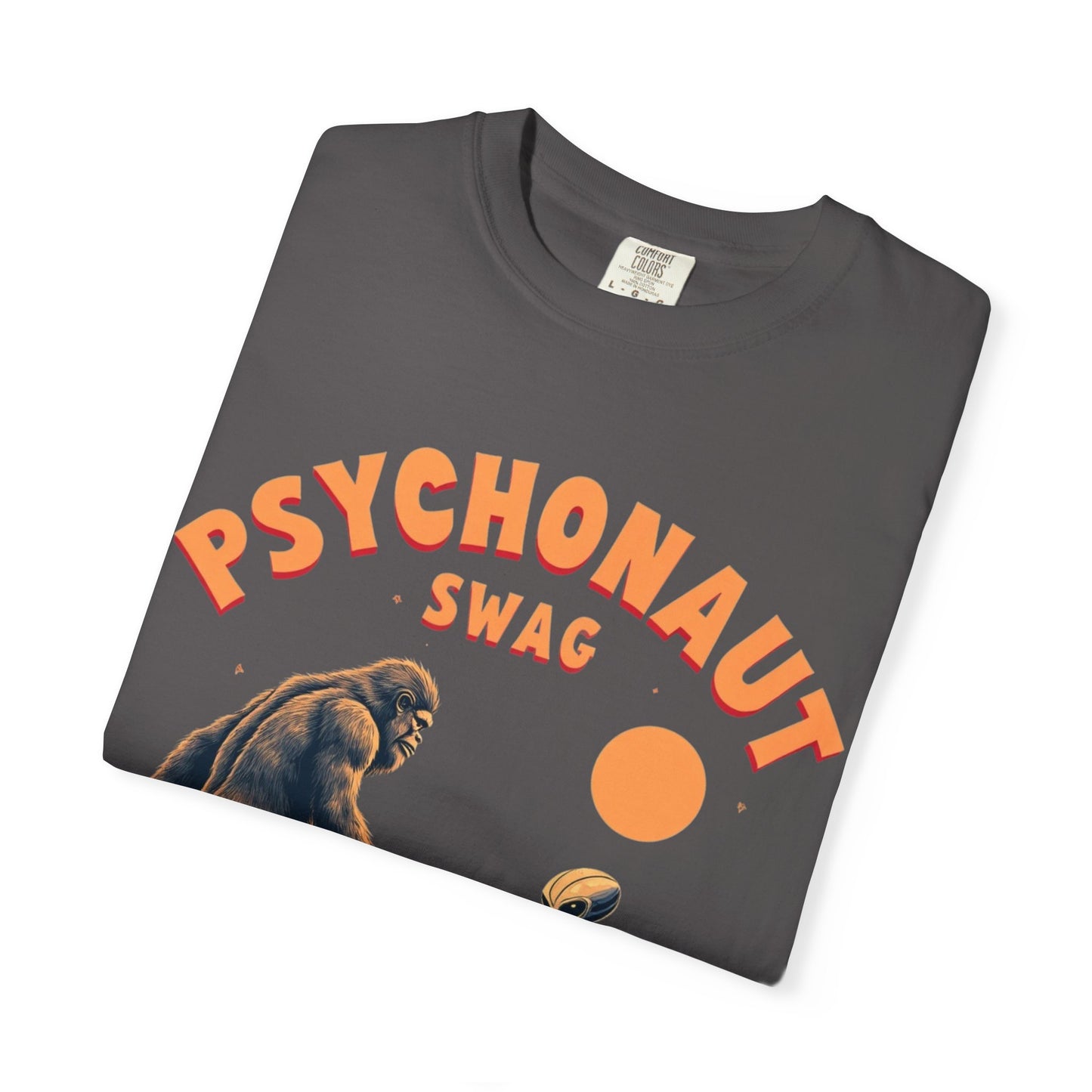 Alien vs Bigfoot, Psychonaut Swag Unisex T-Shirt, Funny Graphic Tee, Unique Gift for Gamers, Outdoor Lovers, Birthday, Casual Wear - Psychonaut Swag