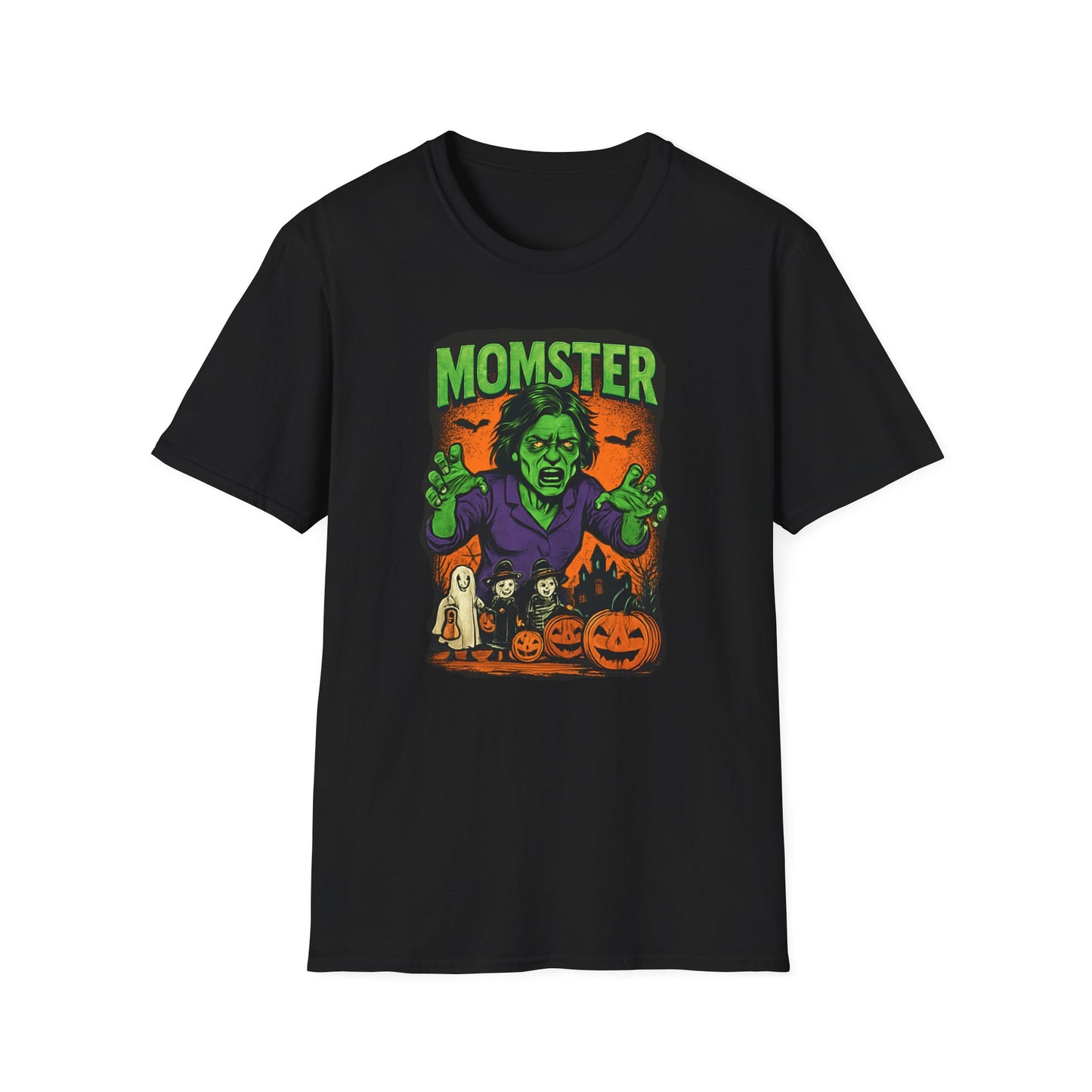 Halloween Momster T-Shirt, Unisex Spooky Tee, Cute Halloween Shirt, Gift for Halloween Lovers, Family Costume Shirt, Trick or Treat Shirt