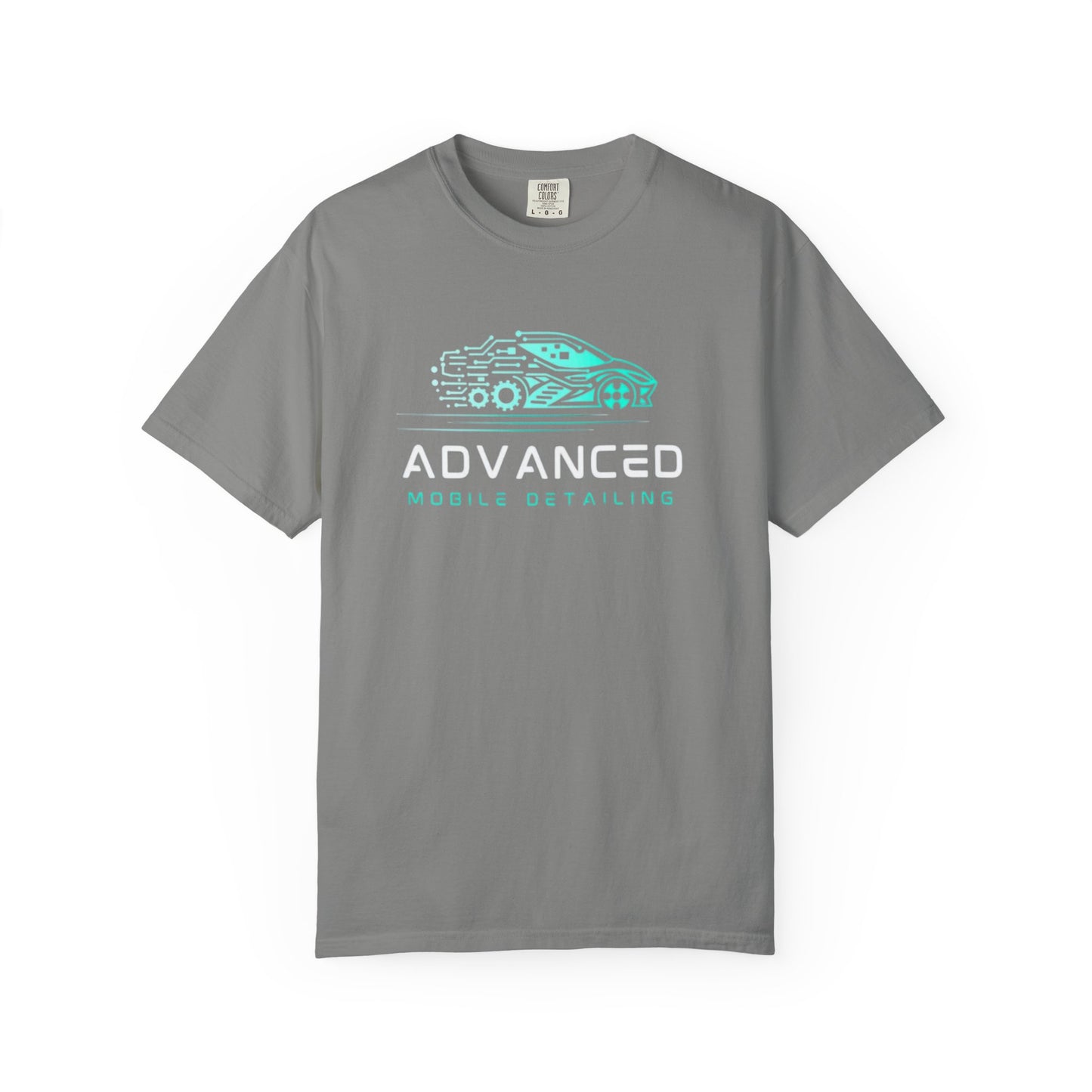 Advanced Mobile, Garment Dyed, T-Shirt, Unisex Graphic Tee, Casual Streetwear, Perfect Gift for Car Lovers, Vintage Style Merch, Everyday Wear