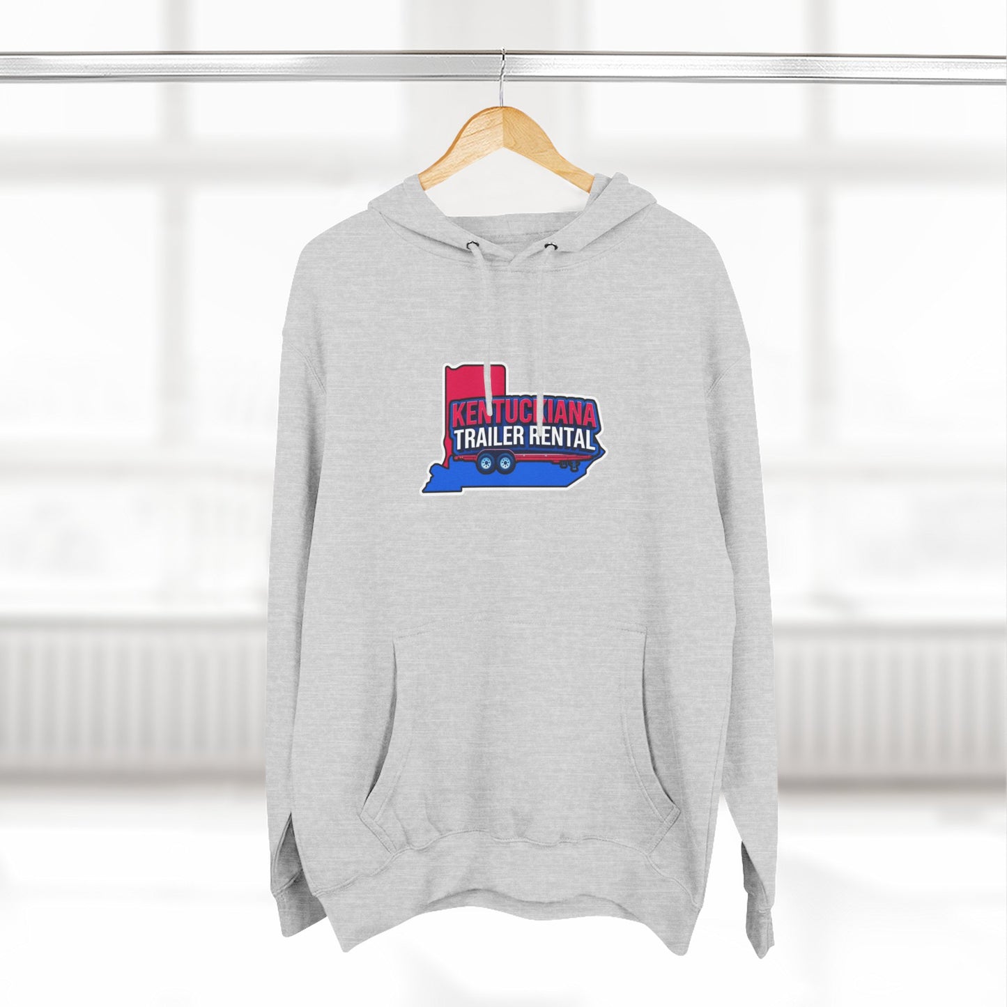 Kentuckiana Trailer Rental Hoodie | Cozy Casual Wear, Perfect for Road Trips, Gift for Outdoor Enthusiasts, Iconic Travel Style