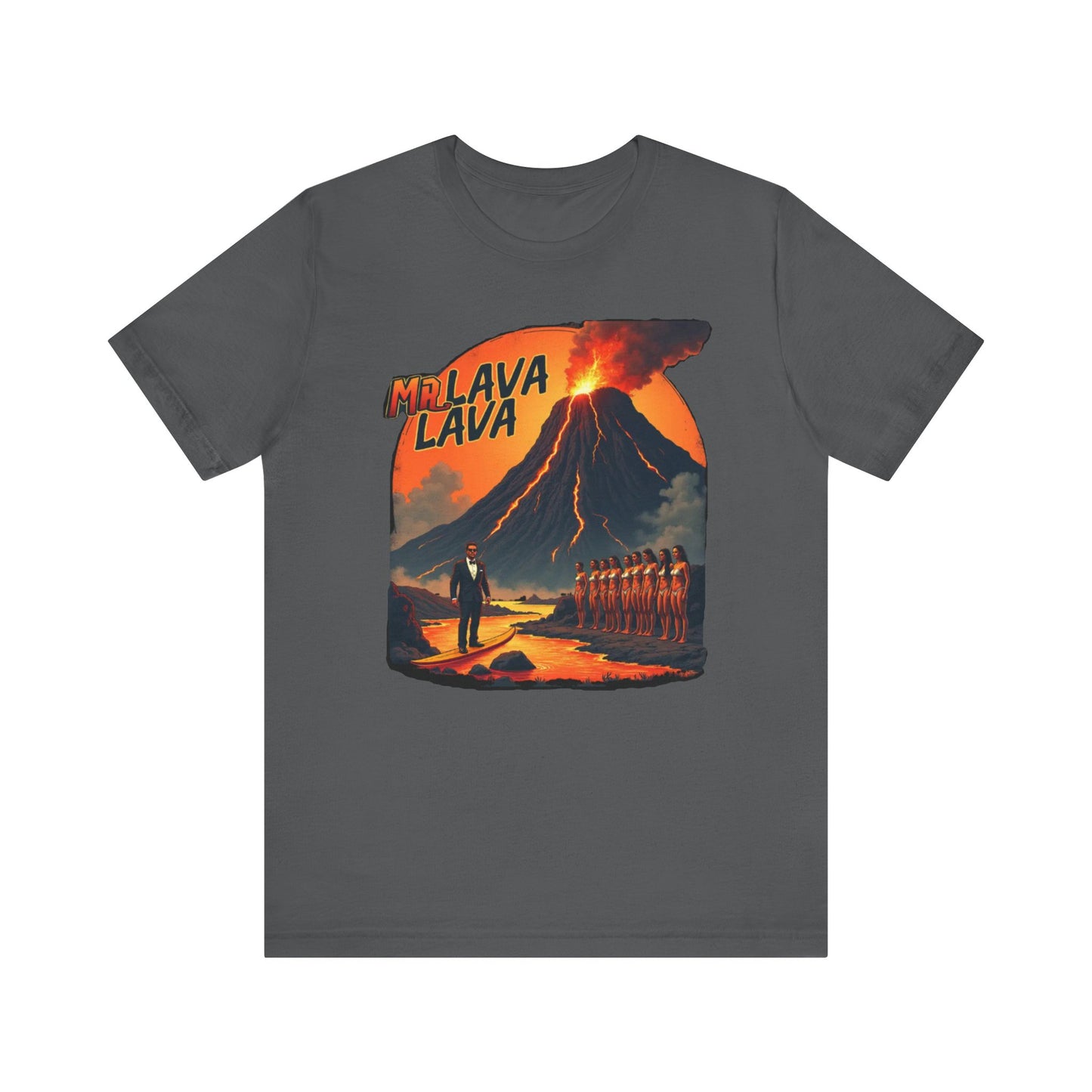 Mr. Lava Lava Tee, Unisex Graphic Shirt, Cool Retro T-Shirt, Perfect for Summer, Volcano Art, Gift for Geology Lovers - Psychonaut Swag