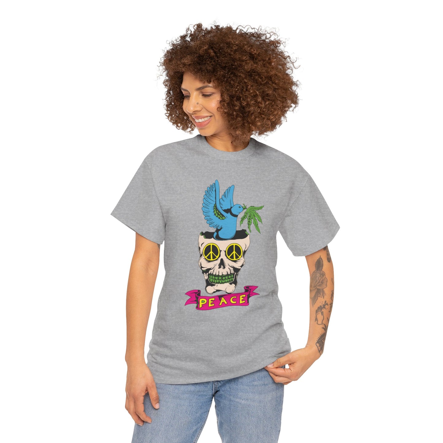 Peace Vibes, Unisex Heavy Cotton Tee