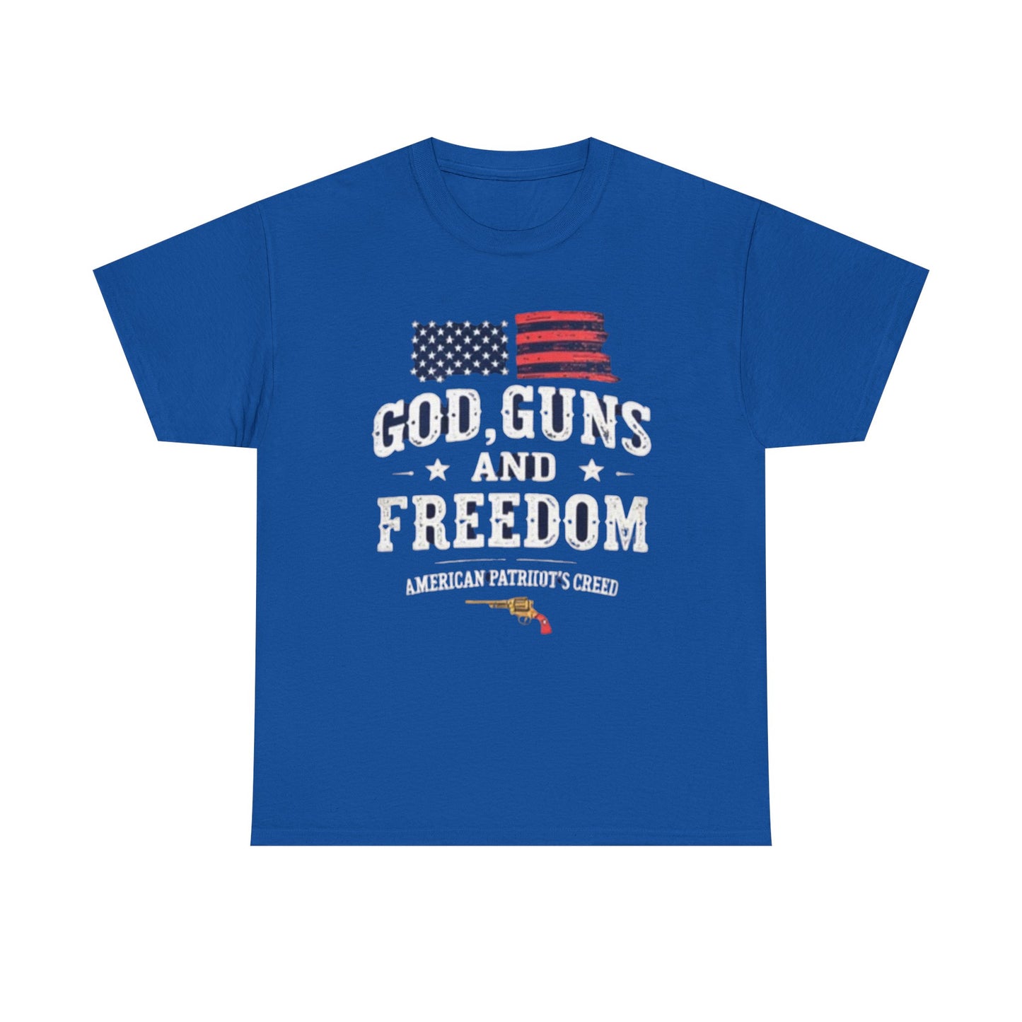 God, Guns, and Freedom American Patriot's Creed Shirt - Psychonaut Swag