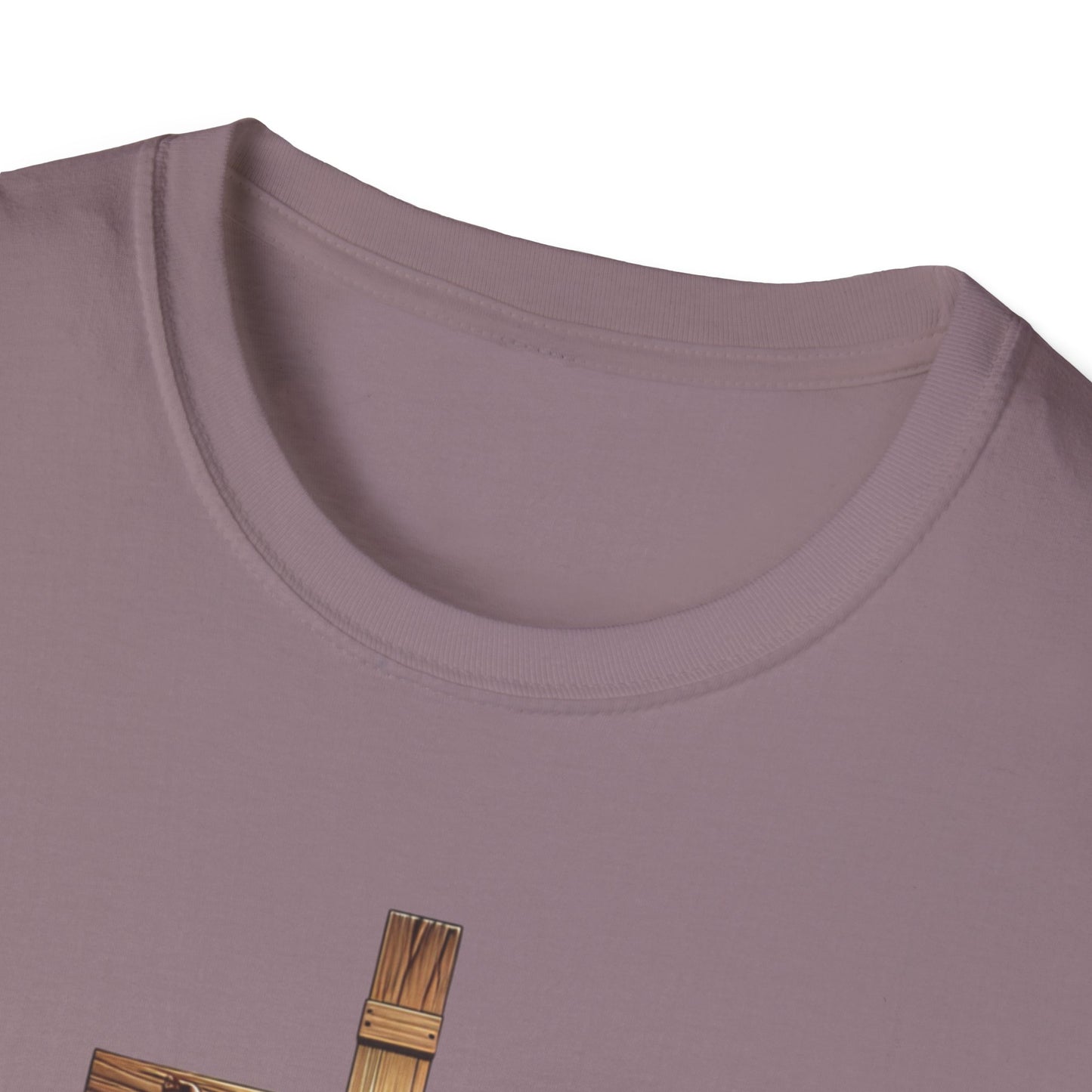 On the Cross, Unisex Softstyle T-Shirt - Psychonaut Swag