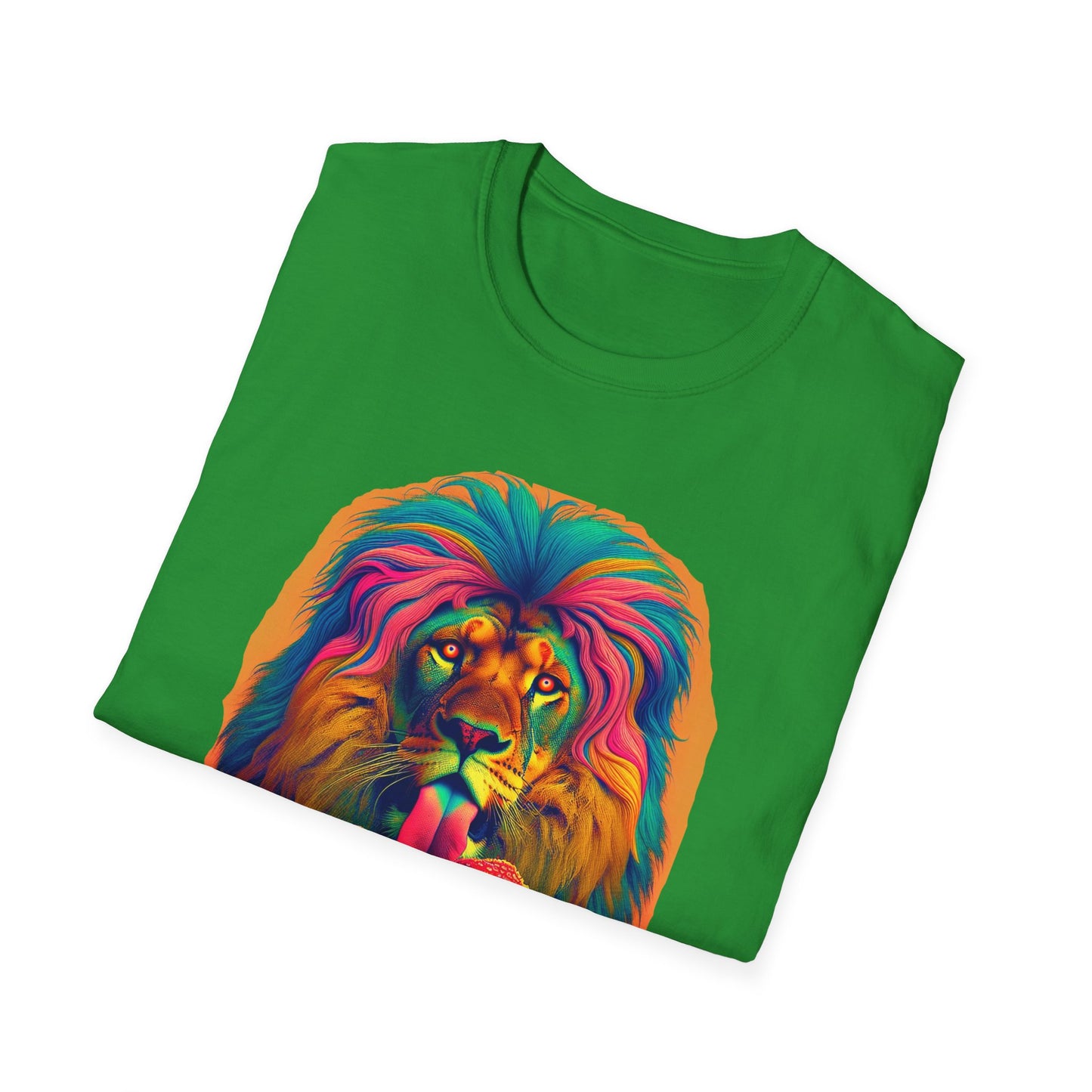 Lion Lick, Mushroom tee, Unisex T-Shirt - Psychonaut Swag