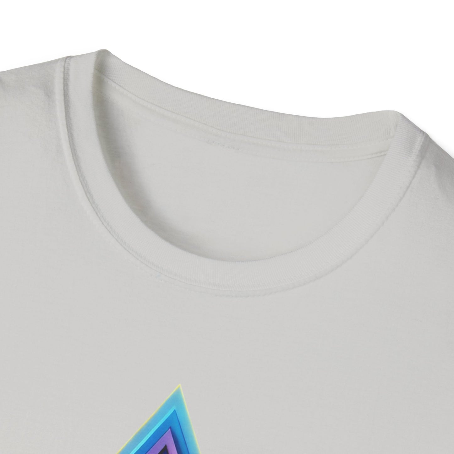 Triangle Rainbow, Unisex Softstyle T-Shirt - Psychonaut Swag