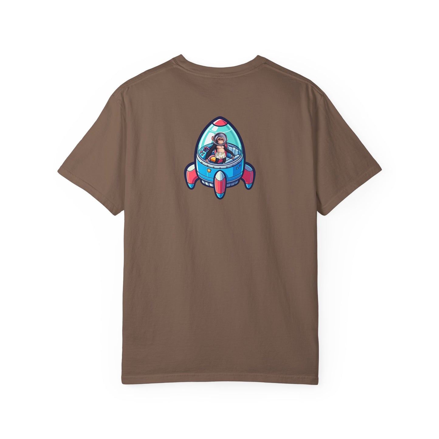 Psychonaut Staple, Chimp in Space Unisex Garment-Dyed T-shirt - Psychonaut Swag