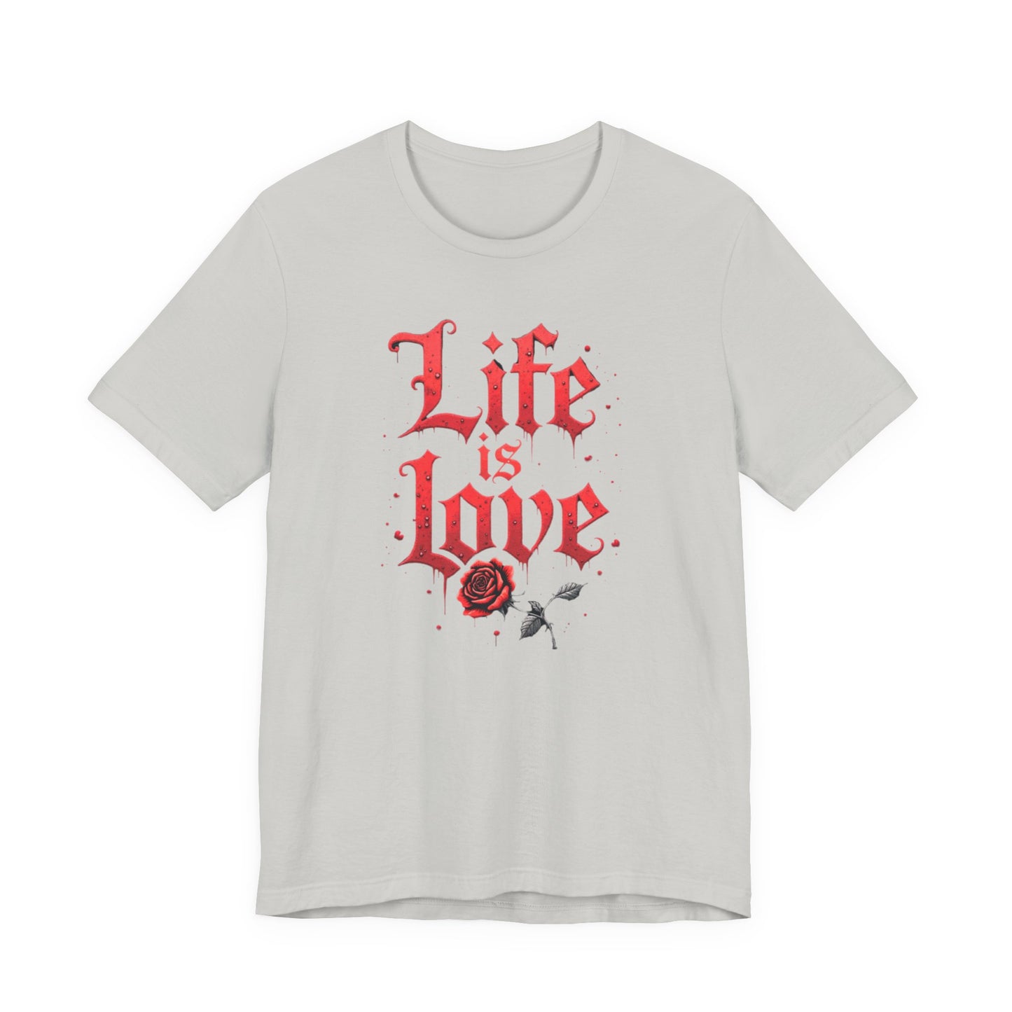 Life is Love Shirt, Love Themed Apparel, Gift for Couples, Valentine's Day Top - Psychonaut Swag