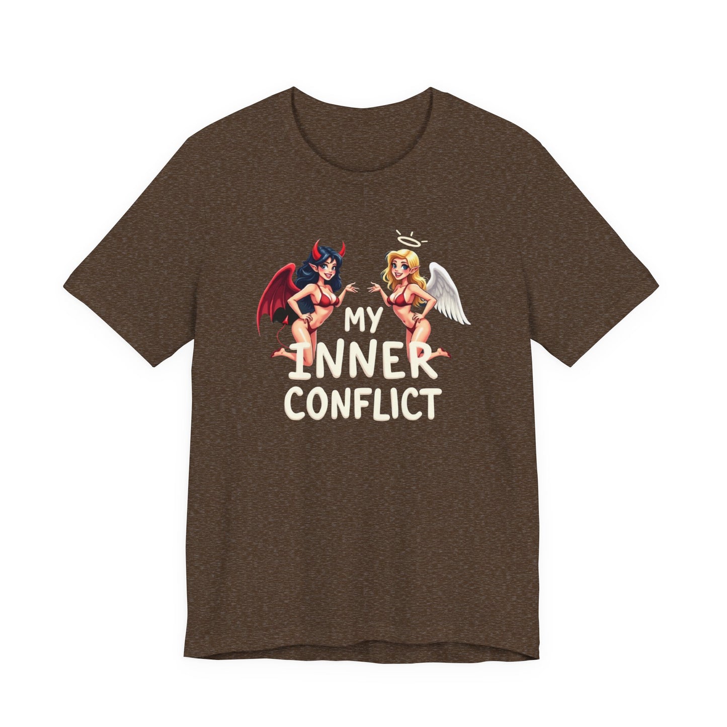 My Inner Conflict, Graphic Tee, Casual Wear, Halloween Gift, Unisex Shirt, Fashion Statement, Unique Style - Psychonaut Swag