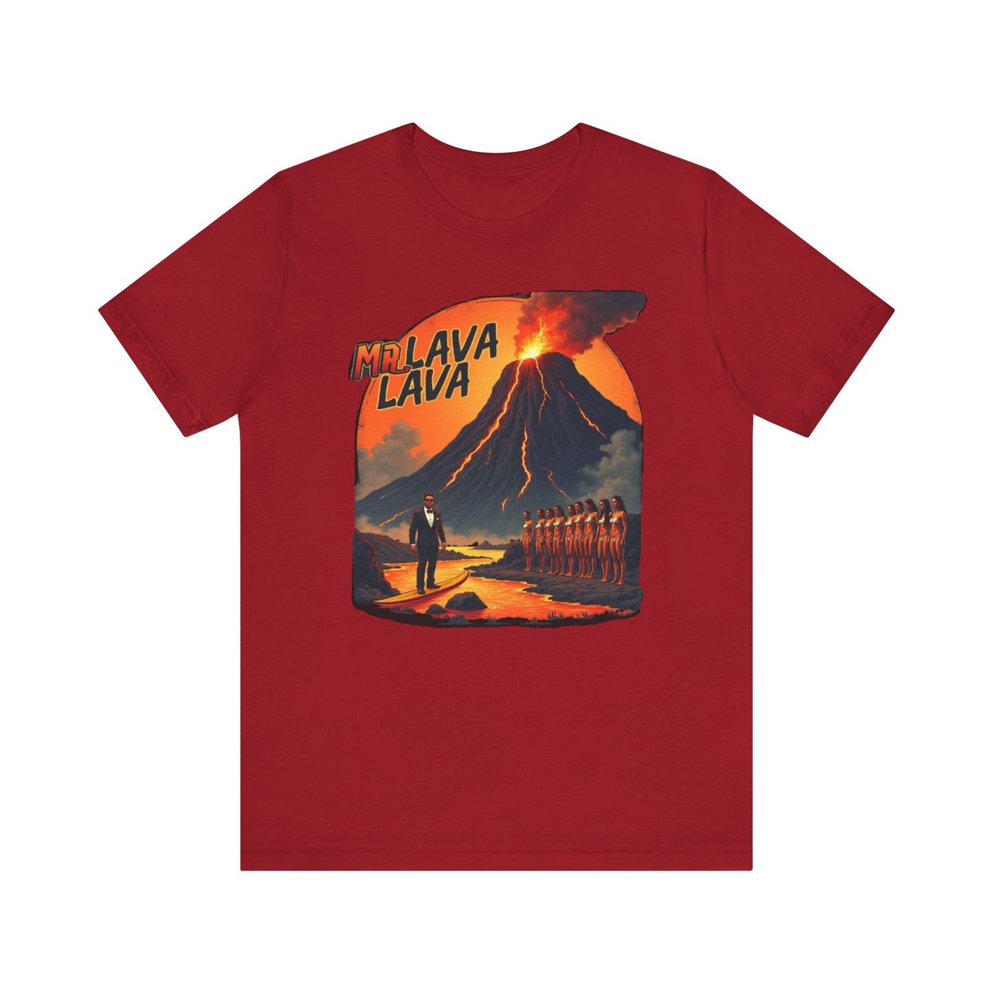 Mr. Lava Lava Tee, Unisex Graphic Shirt, Cool Retro T-Shirt, Perfect for Summer, Volcano Art, Gift for Geology Lovers - Psychonaut Swag