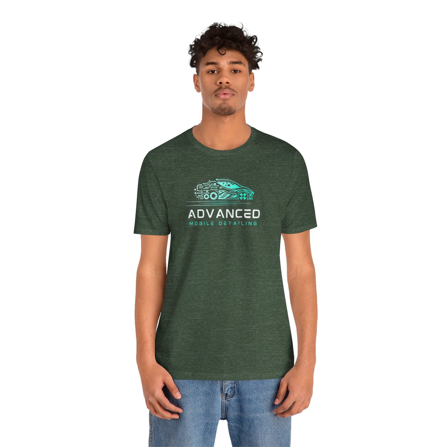 Advanced Mobile Detailing, Super soft style, Unisex Tee, Car Enthusiast Shirt, Automotive Gift, Stylish Car Wash Tee, Perfect for Mechanics, Birthday or Holiday Gift