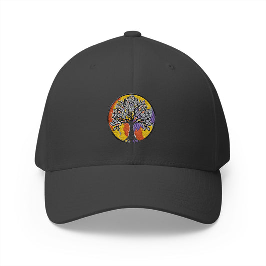 Tree of life, Closed-Back Structured Cap (Embroidery)