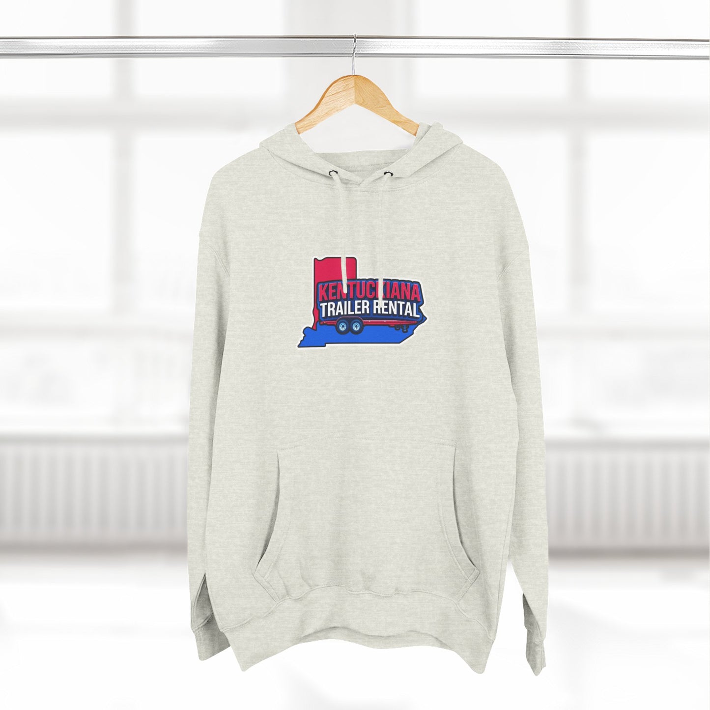 Kentuckiana Trailer Rental Hoodie | Cozy Casual Wear, Perfect for Road Trips, Gift for Outdoor Enthusiasts, Iconic Travel Style