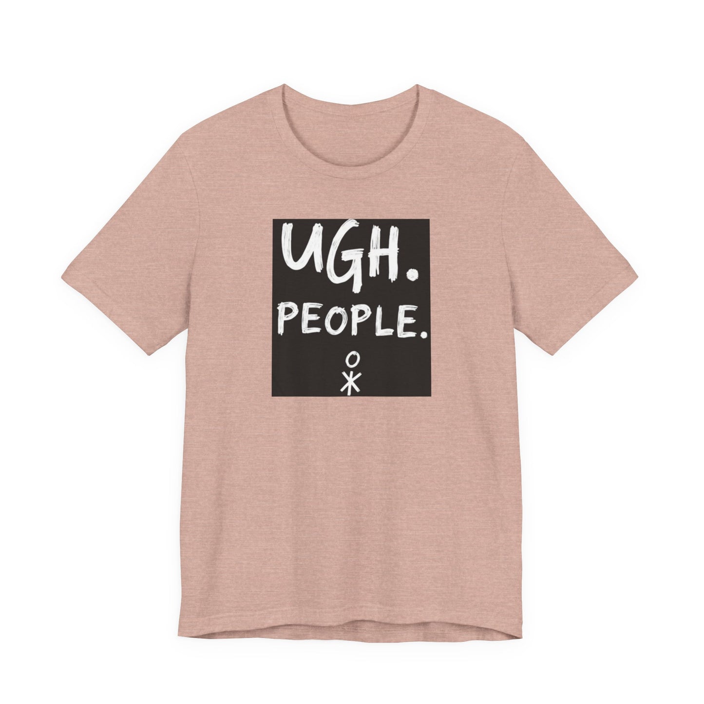 Frustration Level: UGH. PEOPLE. Unisex Tee, Funny Graphic T-Shirt, Gift for Introverts, Casual Wear, Everyday Humor - Psychonaut Swag