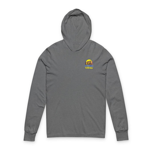Psychonaut swag small biz, Hooded Long Sleeve Tee, Casual Layering, Everyday Wear, Gift for Friends, Outdoor Adventures, Stylish Hooded Shirt