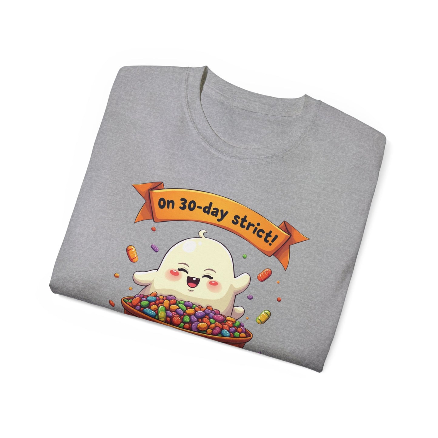 Funny Halloween Diet, Unisex Tee, Cute Ghost Humor Shirt, Gift for Halloween Lovers, Halloween Diet T-Shirt, Spooky Season Apparel