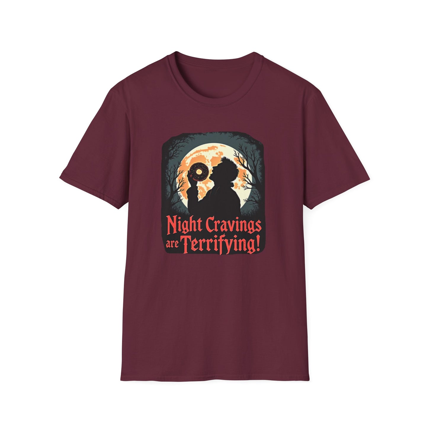Night Cravings T-Shirt, Halloween Tee, Spooky Gift, Autumn Style, Horror Lovers Apparel, Graphic Shirt