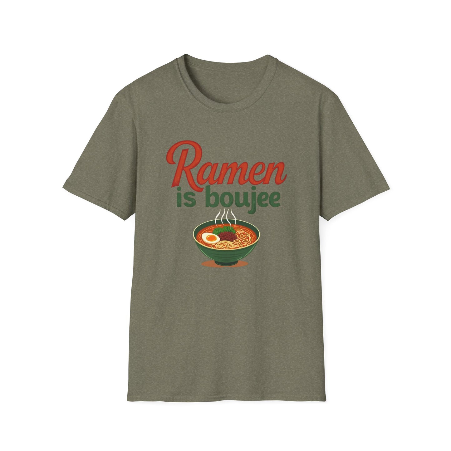 Ramen Boujee T-Shirt, Foodie Gift Tee, Casual Streetwear, Unisex Graphic Shirt, Perfect for Food Lovers, Cooking Enthusiast Shirt - Psychonaut Swag