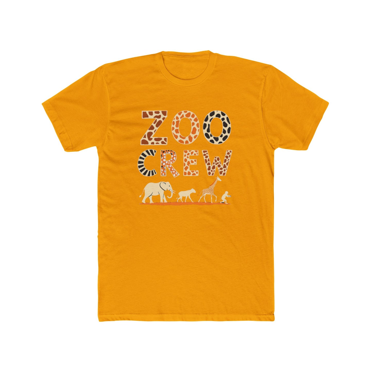 Zoo Crew Unisex Cotton Crew Tee, Animal Shirt, Wildlife Apparel, Zoo Membership Gift, Family Outing Tee, Fun Educational Outfits - Psychonaut Swag