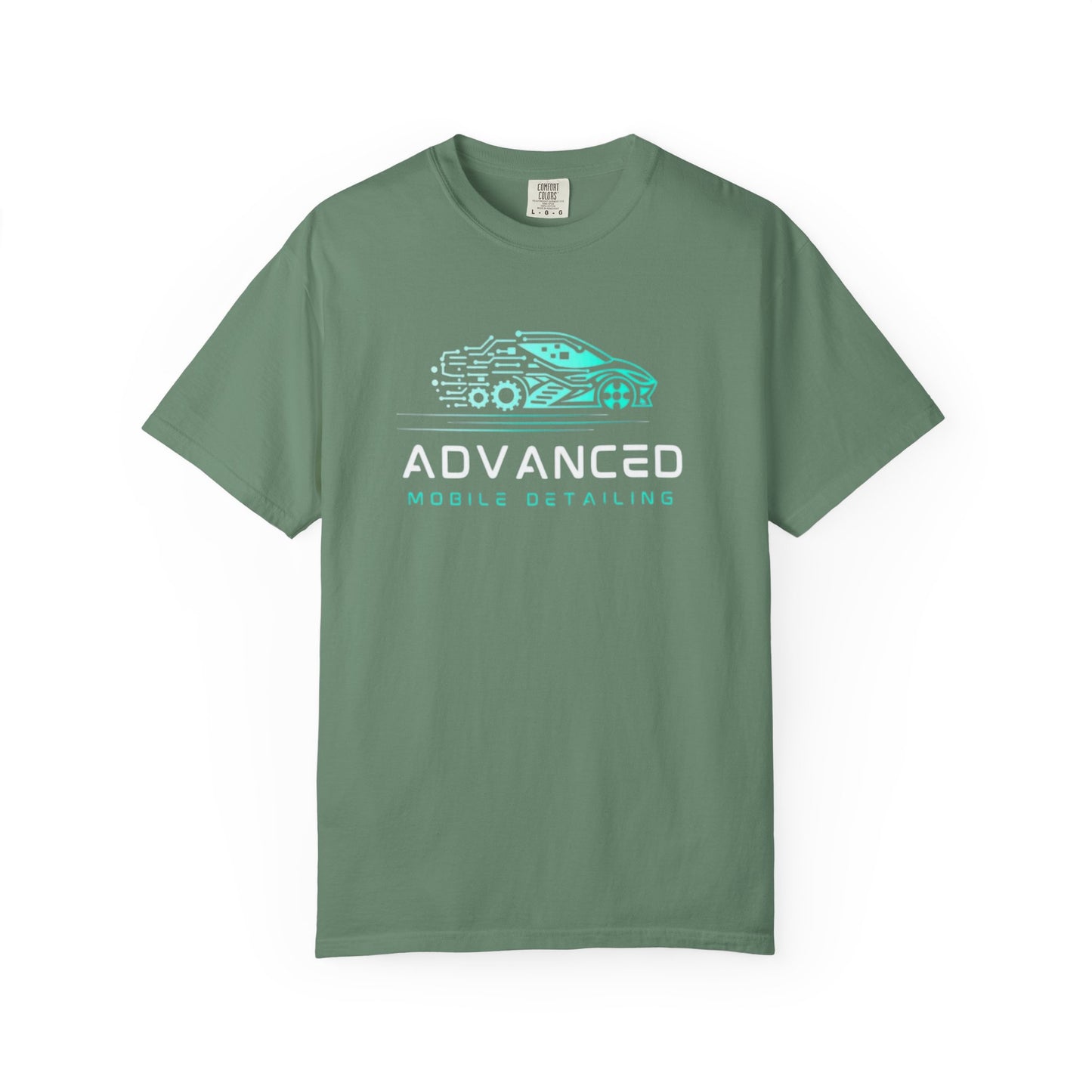 Advanced Mobile, Garment Dyed, T-Shirt, Unisex Graphic Tee, Casual Streetwear, Perfect Gift for Car Lovers, Vintage Style Merch, Everyday Wear