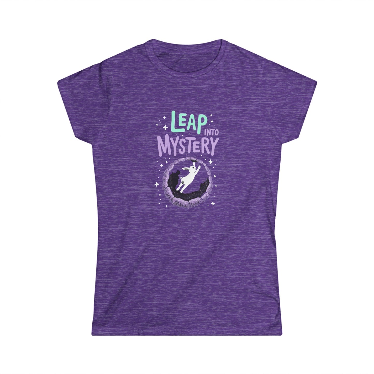 White Rabbit, Rabbit Hole, Women's Mystical Adventure Tee, Graphic T-Shirt for Dreamers, Leap into Mystery, Birthday Gift, Inspirational Art Shirt - Psychonaut Swag