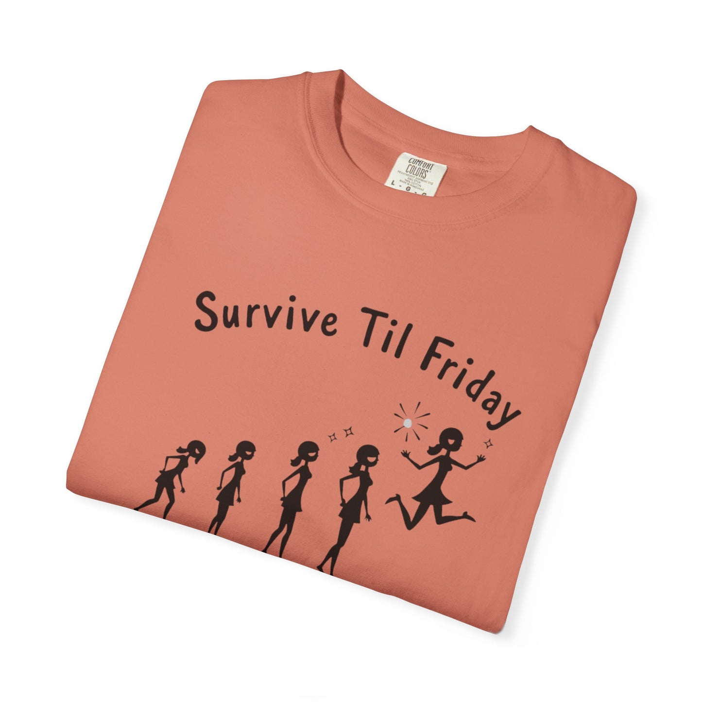 Survive Til Friday Unisex T-shirt, Funny Graphic Tee, Weekend Vibes Shirt, Casual Everyday Wear, Gift for Friends