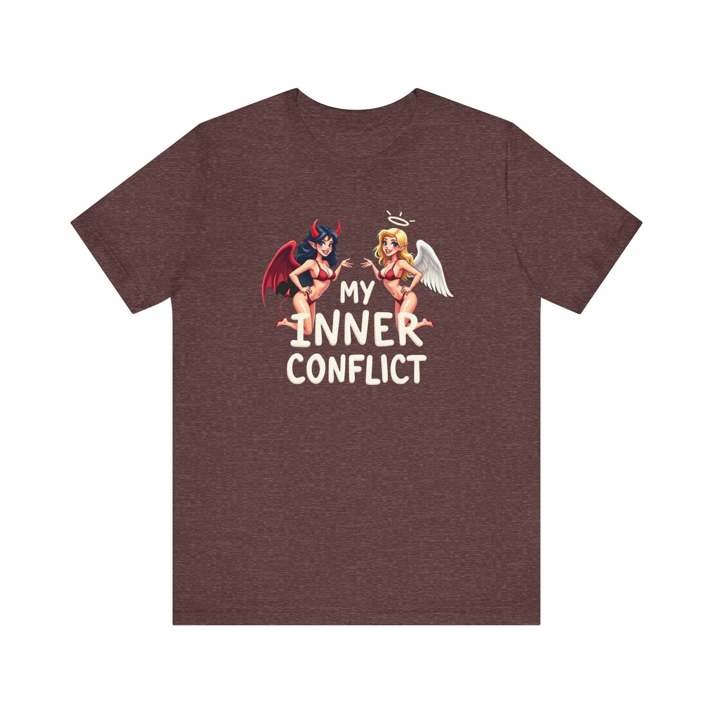 My Inner Conflict, Graphic Tee, Casual Wear, Halloween Gift, Unisex Shirt, Fashion Statement, Unique Style - Psychonaut Swag