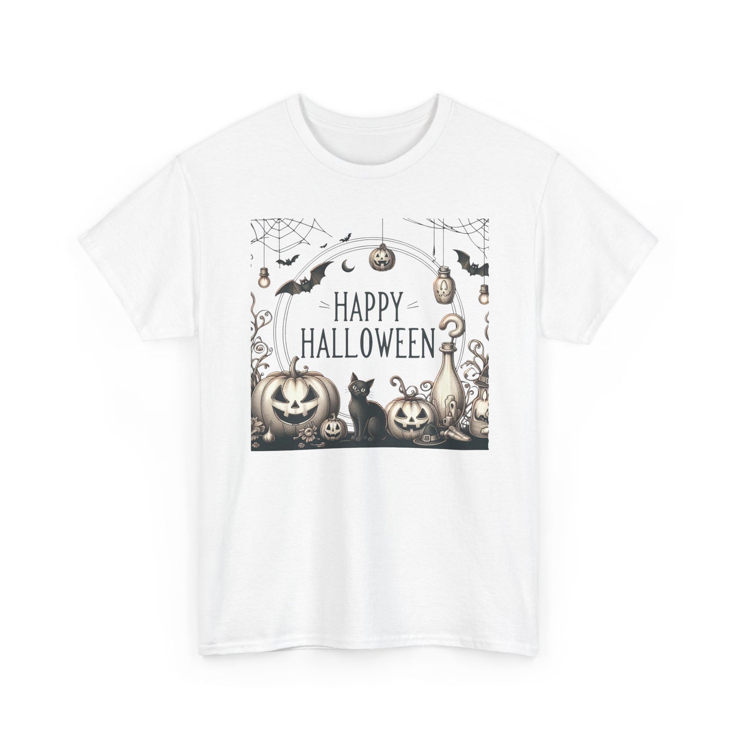 Halloween Vintage style party, Unisex Heavy Cotton Tee, Spooky Tee, Halloween Shirt, Ghostly Apparel, Pumpkin T-Shirt, Festive Clothing