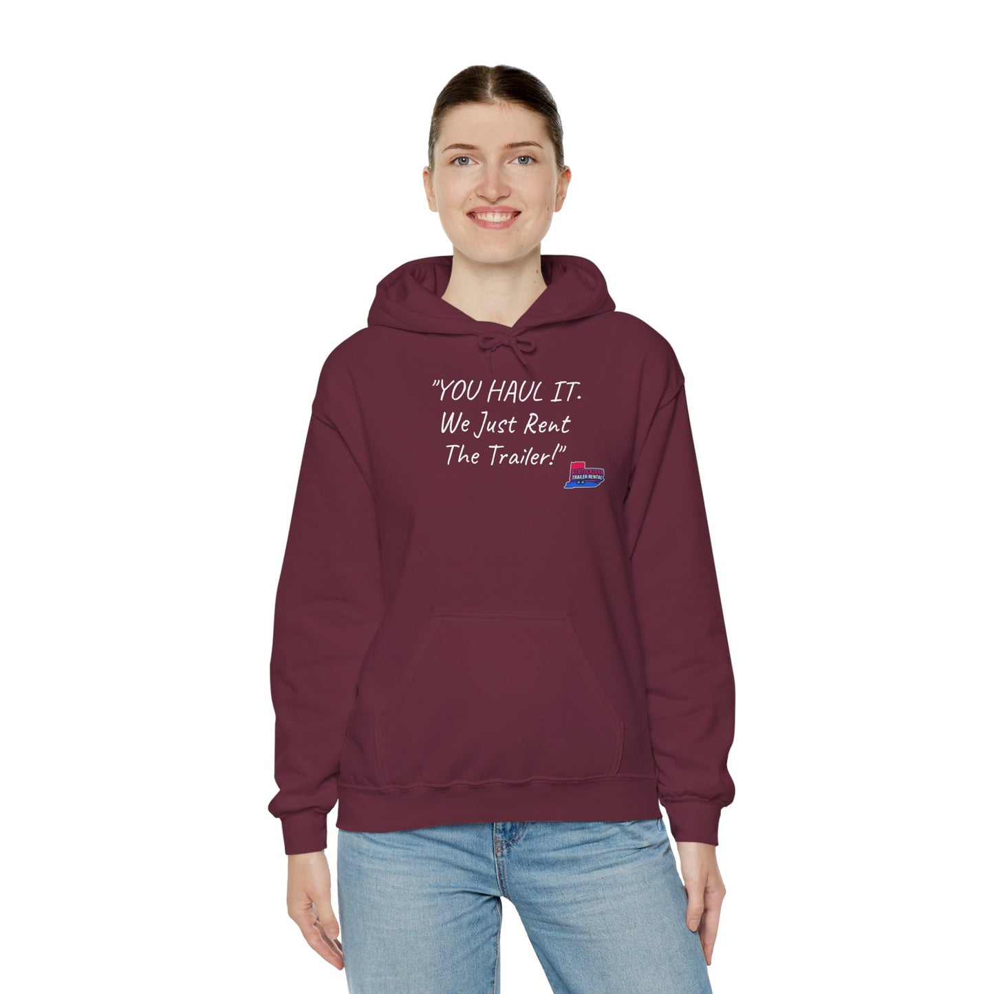 Kentuckiana Small biz swag, Trailer Rental Hoodie for Road Trips, Gifts for Adventure Lovers, Unique Hoodie for Renters, Travel Gear, Funny Sweatshirt
