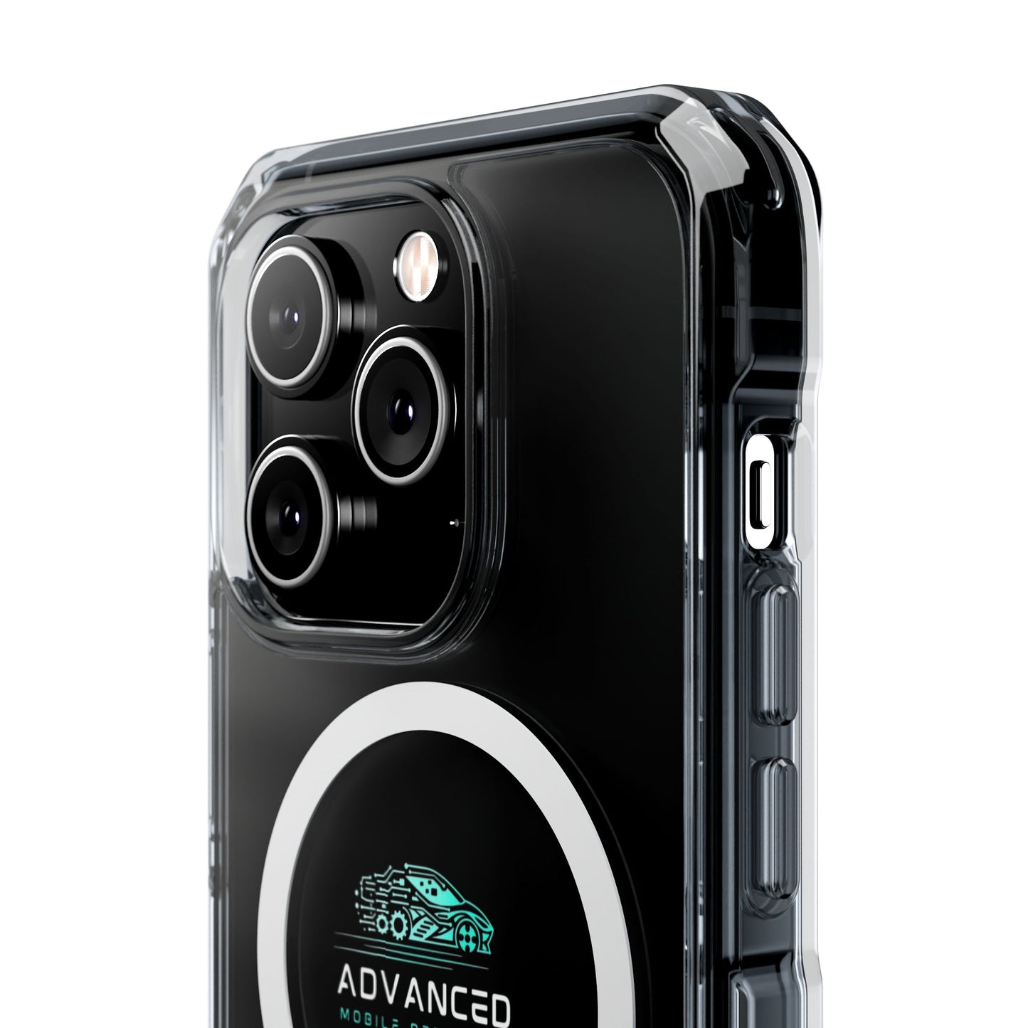 Advanced Mobile Detailing, Phone Case for Car Enthusiasts, Clear Protective Shell, Advanced Mobile Detailing, Customizable Gift, Stylish Phone Accessory